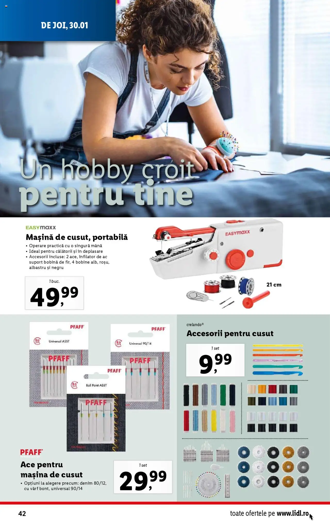 Catalog LIDL 27 Ianuarie - 2 Februarie 2025 | Pagina 42 | Produse: Mașină De Cusut