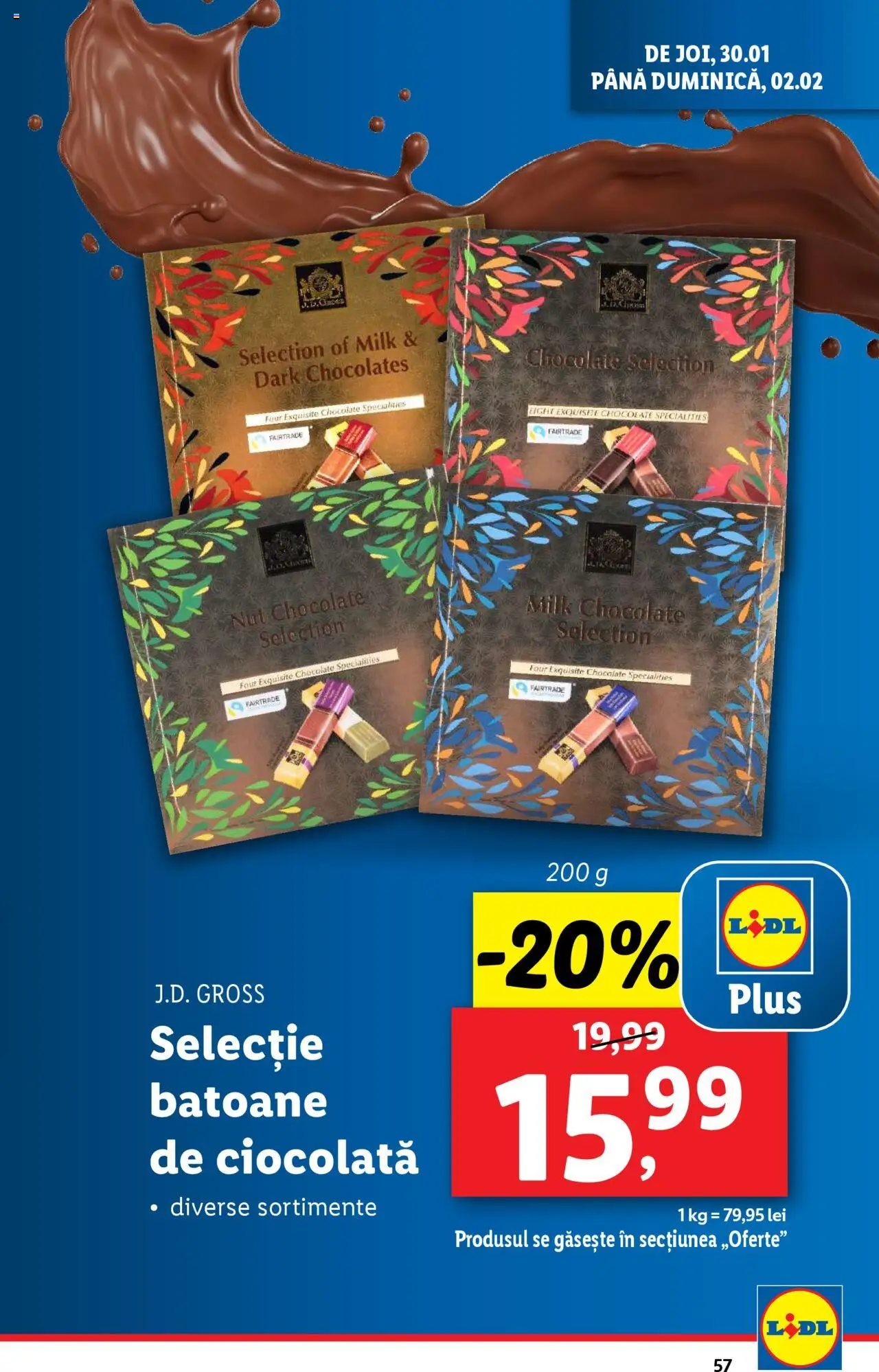 Catalog LIDL 27 Ianuarie - 2 Februarie 2025 | Pagina 57 | Produse: Ciocolată