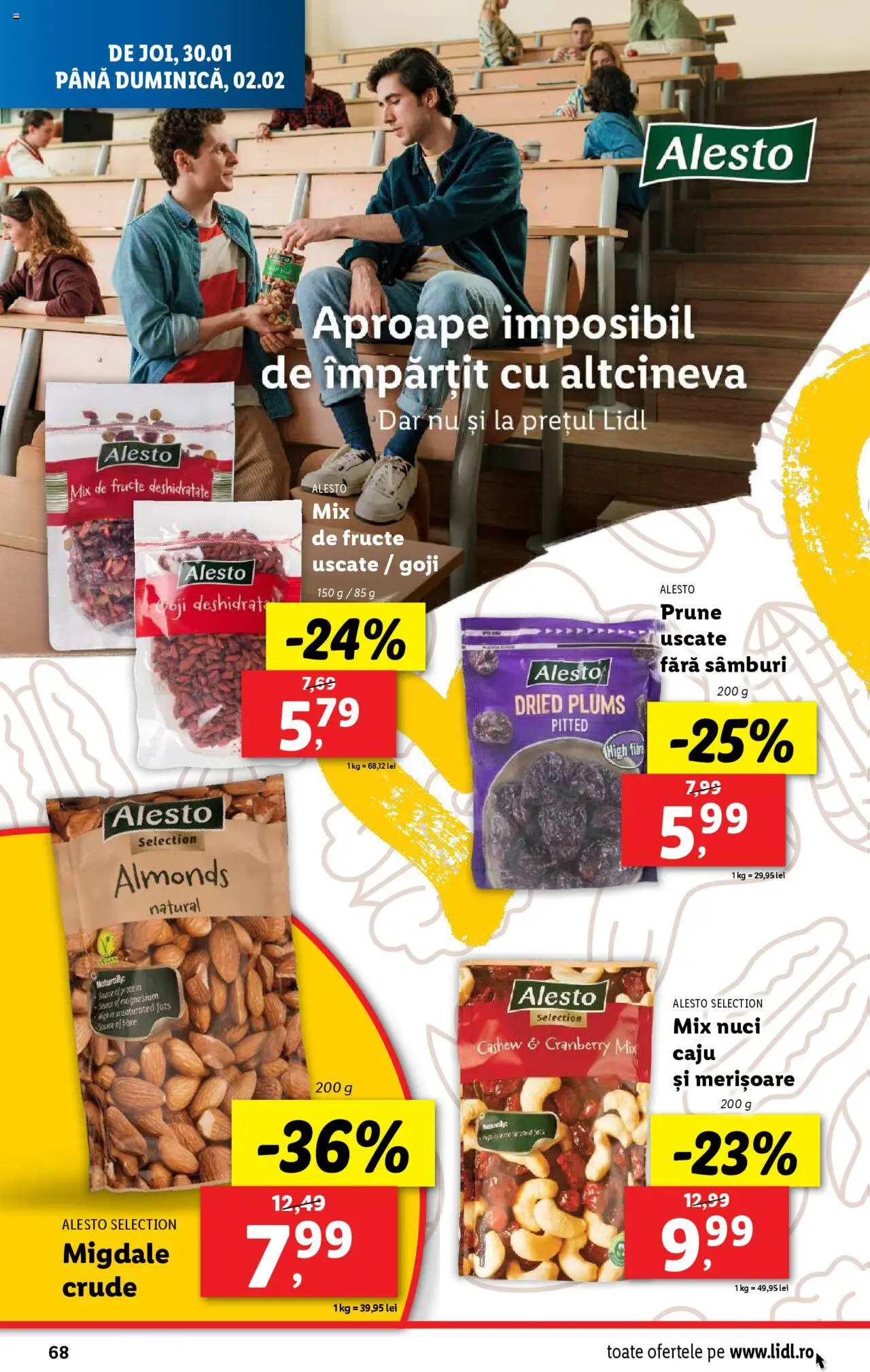 Catalog LIDL 27 Ianuarie - 2 Februarie 2025 | Pagina 68 | Produse: Caju, Prune, Nuci, Fructe
