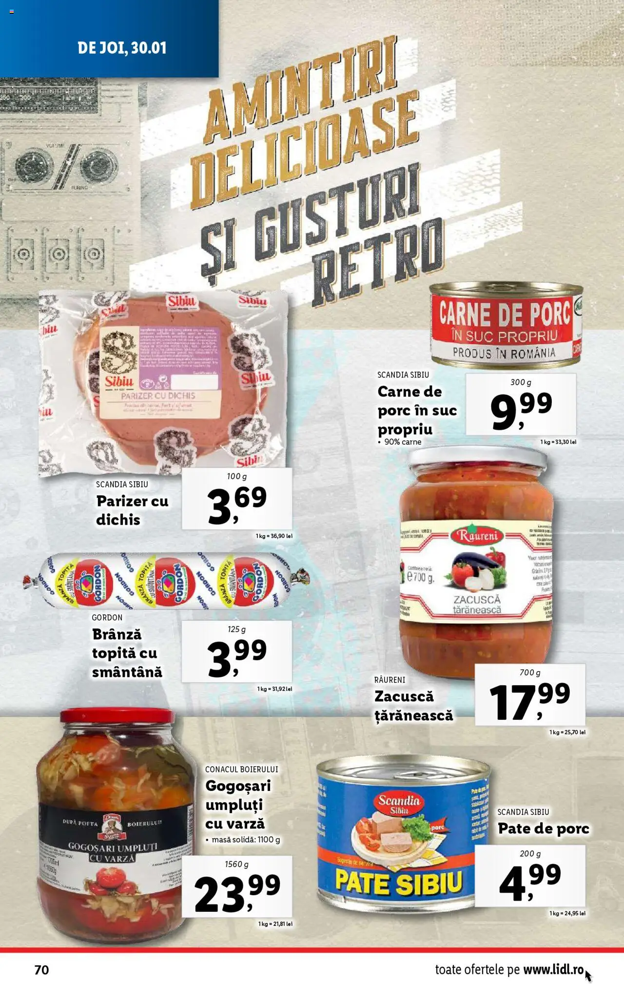 Catalog LIDL 27 Ianuarie - 2 Februarie 2025 | Pagina 70 | Produse: Masă, Pate, Suc, Parizer