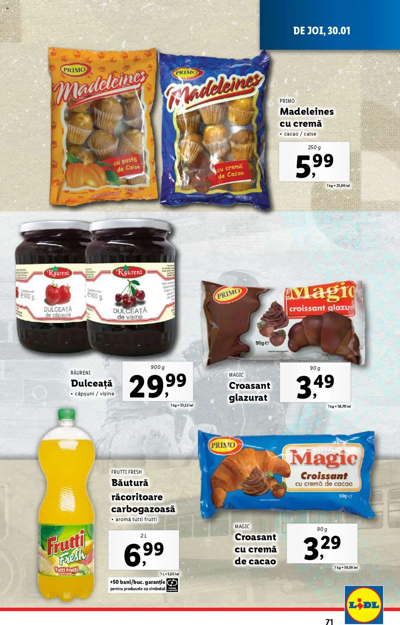 Catalog LIDL 27 Ianuarie - 2 Februarie 2025 | Pagina 71 | Produse: Cremă, Căpșuni, Cacao