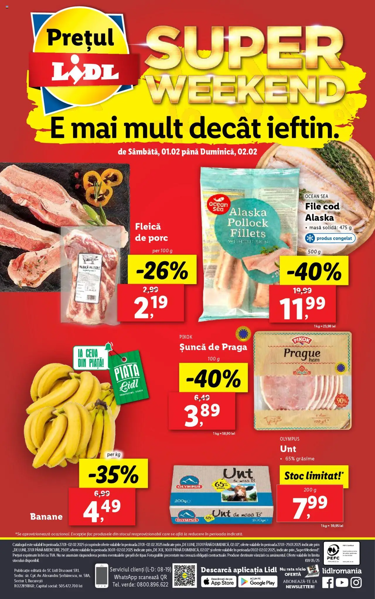 Catalog LIDL 27 Ianuarie - 2 Februarie 2025 | Pagina 78 | Produse: Masă, Rață, Șuncă, Fleică