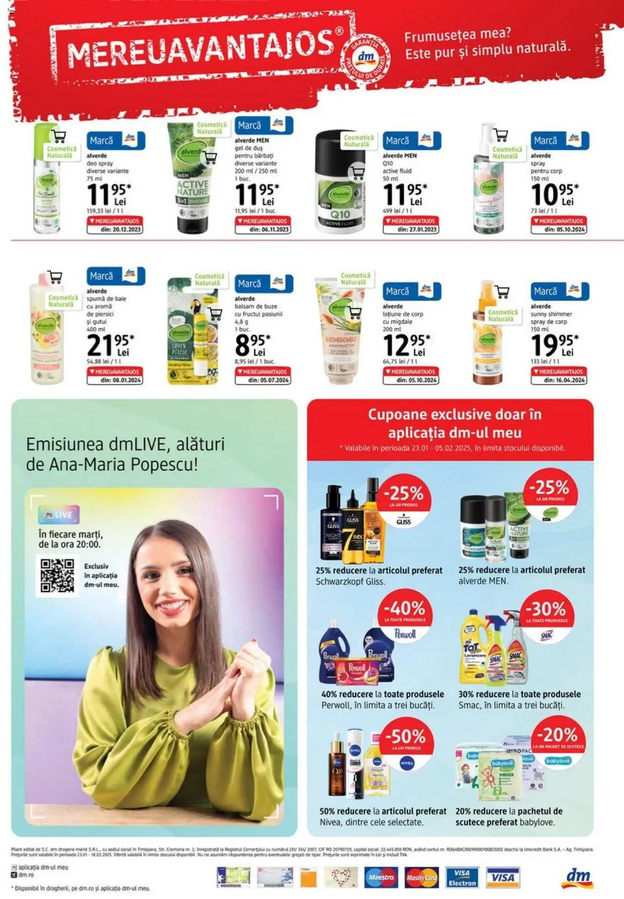 Catalog DM Drogerie Markt 23 Ianuarie - 18 Februarie 2025 | Pagina 4 | Produse: Duș, Migdale, Balsam, Scutece