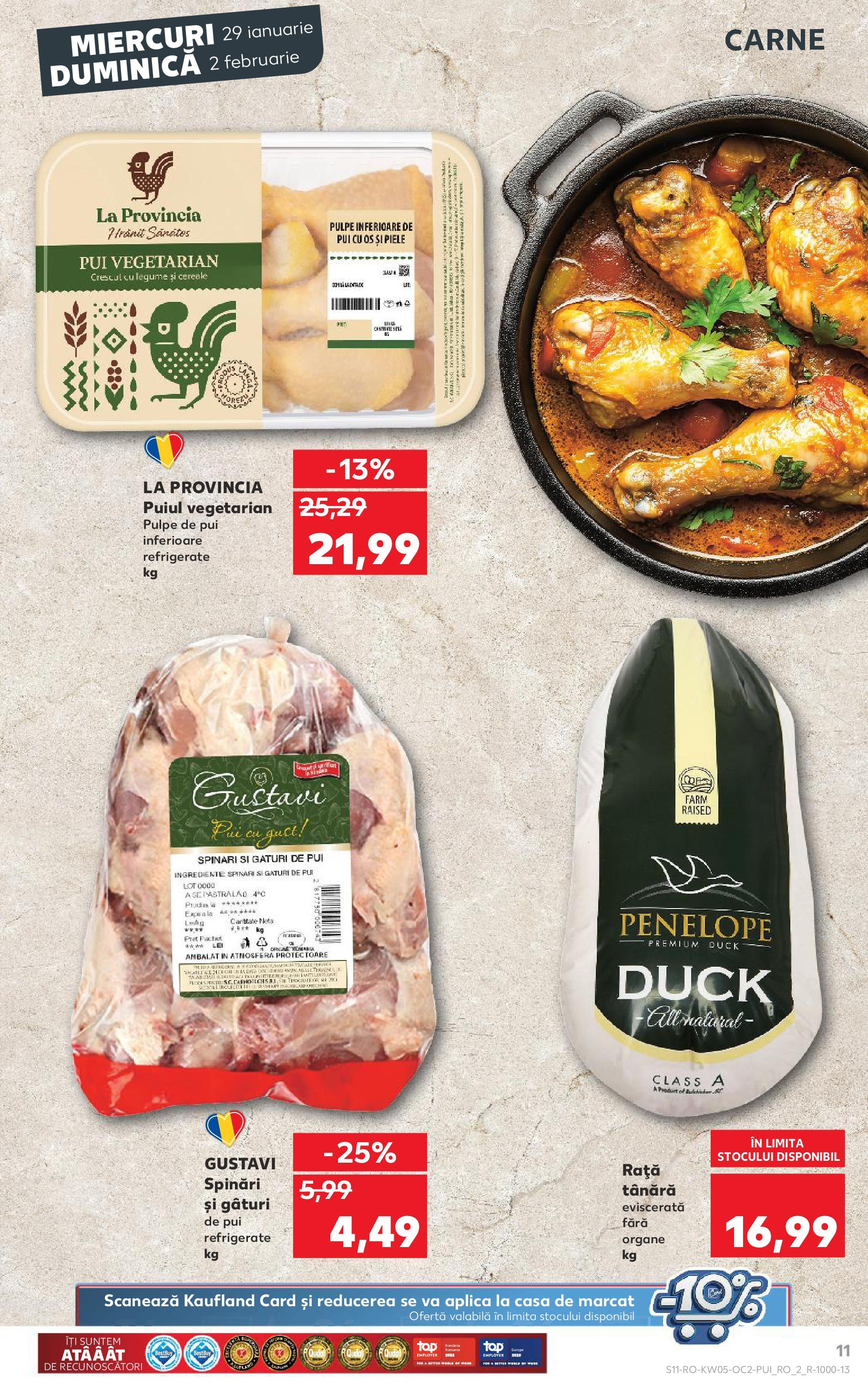 Catalog Kaufland 29 Ianuarie - 4 Februarie 2025 | Pagina 11 | Produse: Rață, Cereale, Legume