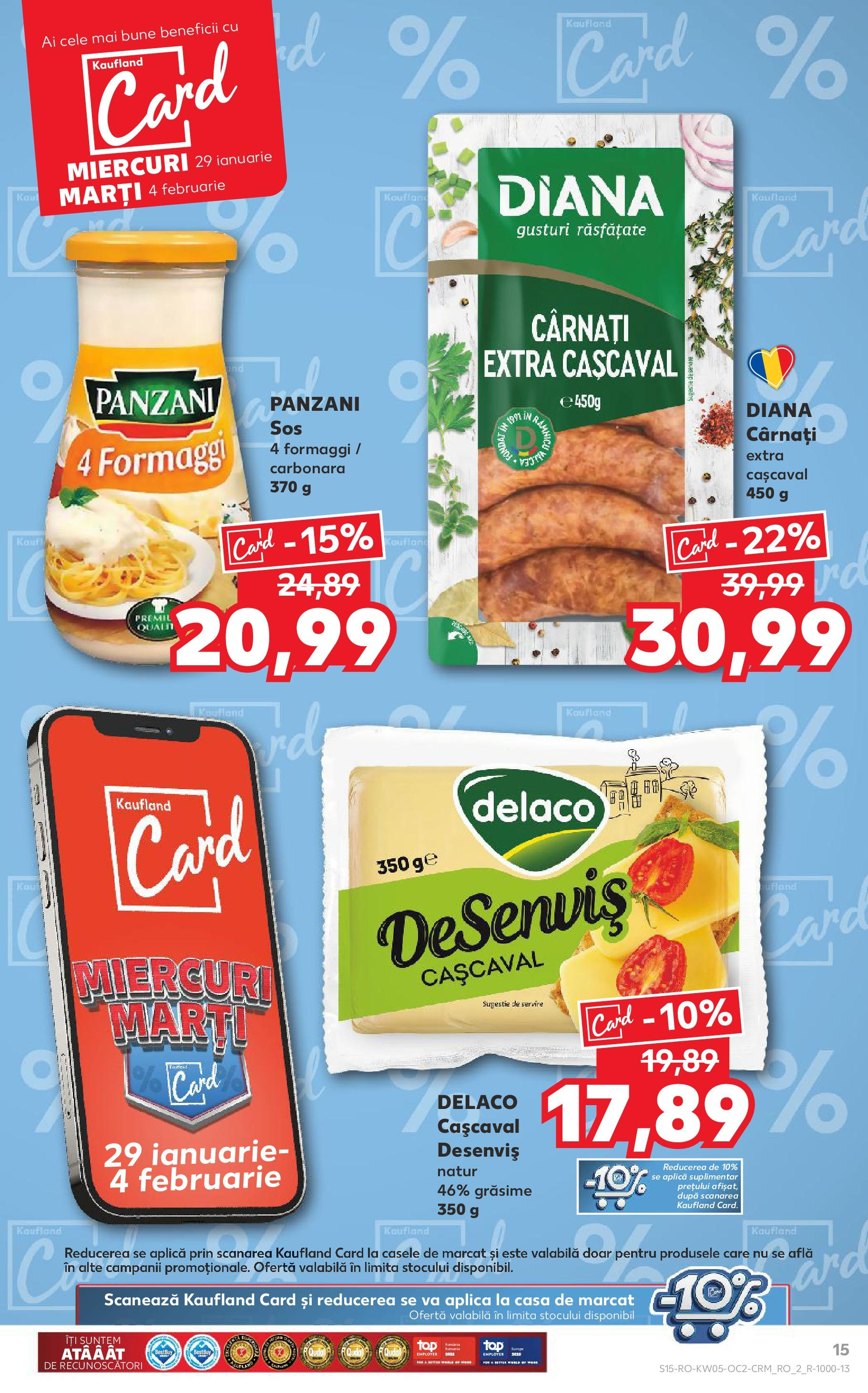 Catalog Kaufland 29 Ianuarie - 4 Februarie 2025 | Pagina 15 | Produse: Cașcaval, Cârnați