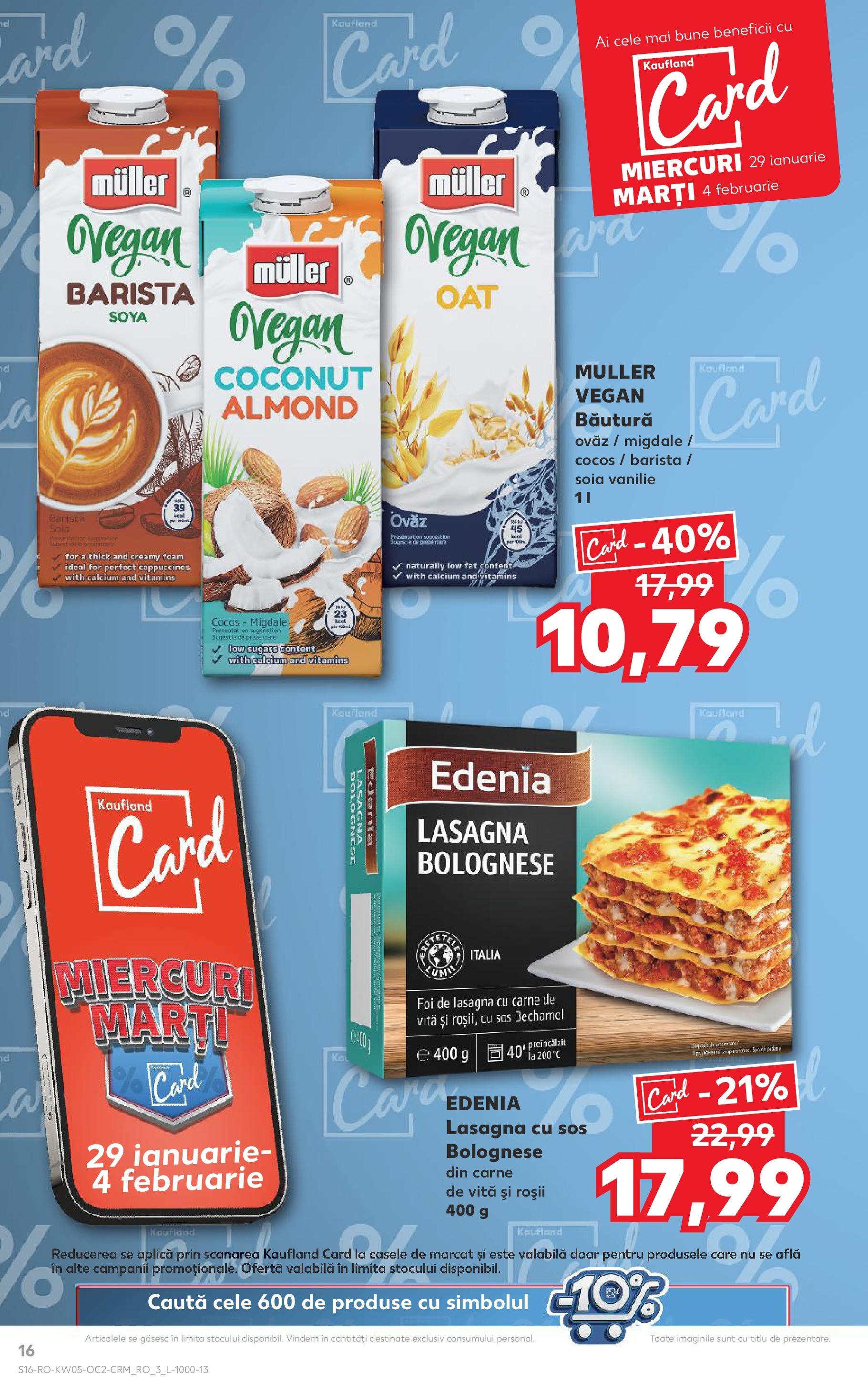 Catalog Kaufland 29 Ianuarie - 4 Februarie 2025 | Pagina 16 | Produse: Lasagna, Migdale, Roșii, Sos