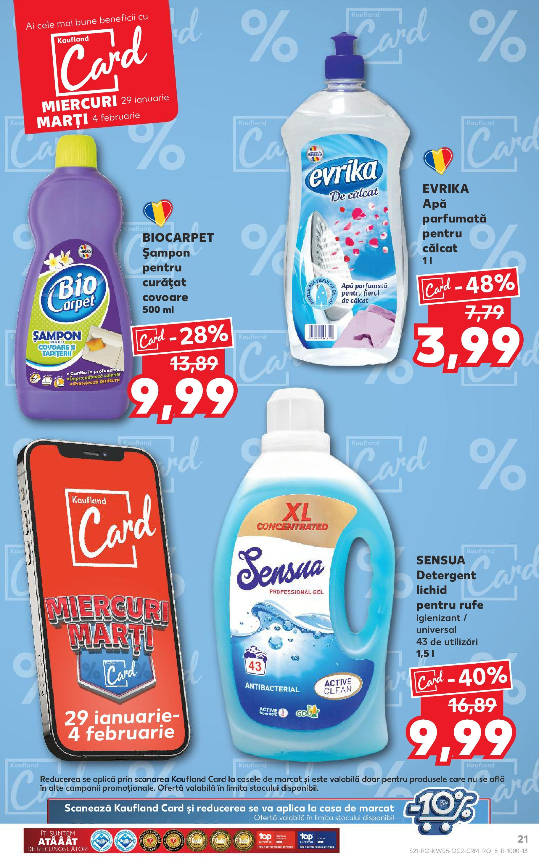 Catalog Kaufland 29 Ianuarie - 4 Februarie 2025 | Pagina 21 | Produse: Șampon, Detergent, Apă