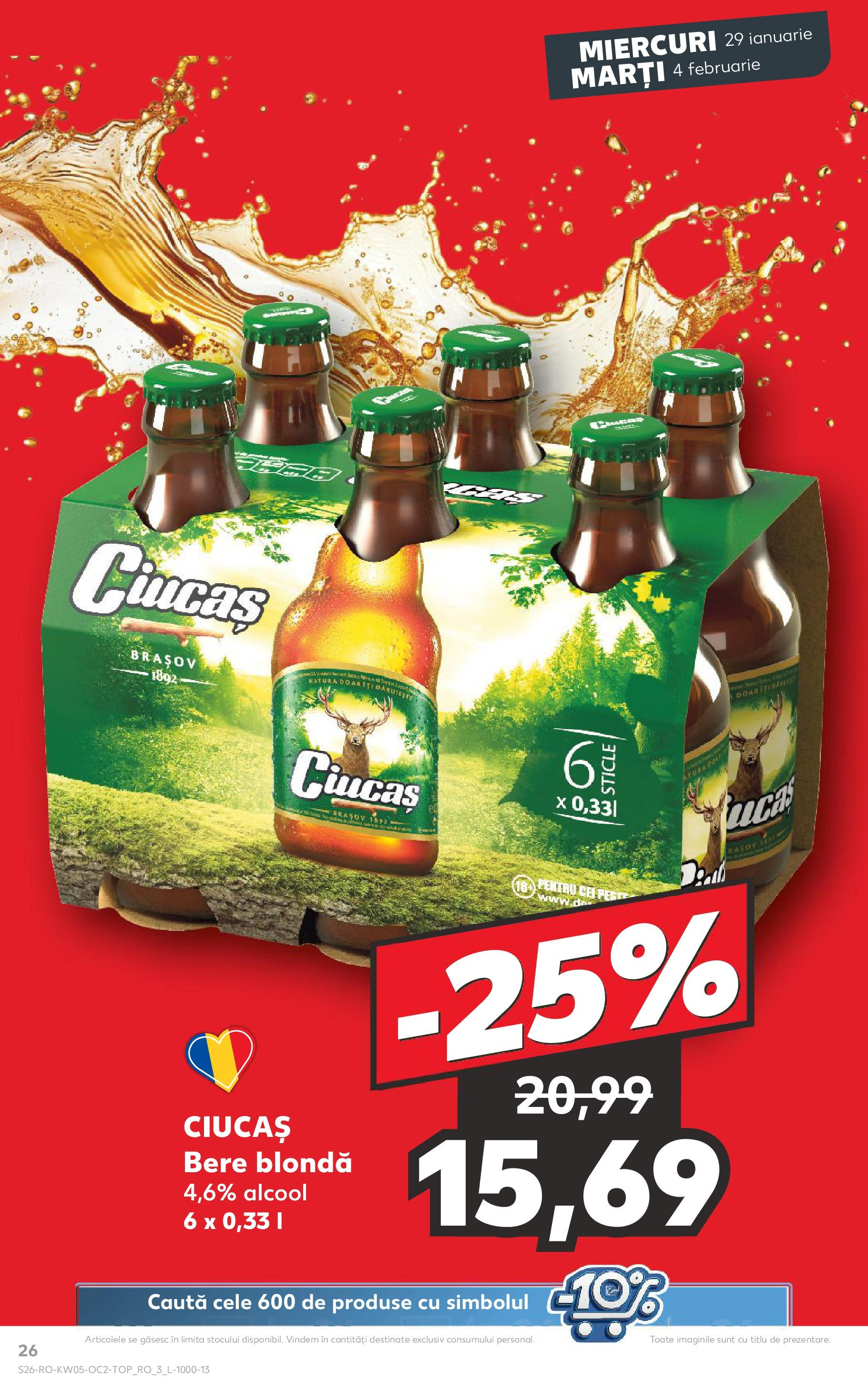 Catalog Kaufland 29 Ianuarie - 4 Februarie 2025 | Pagina 26 | Produse: Bere, Pește