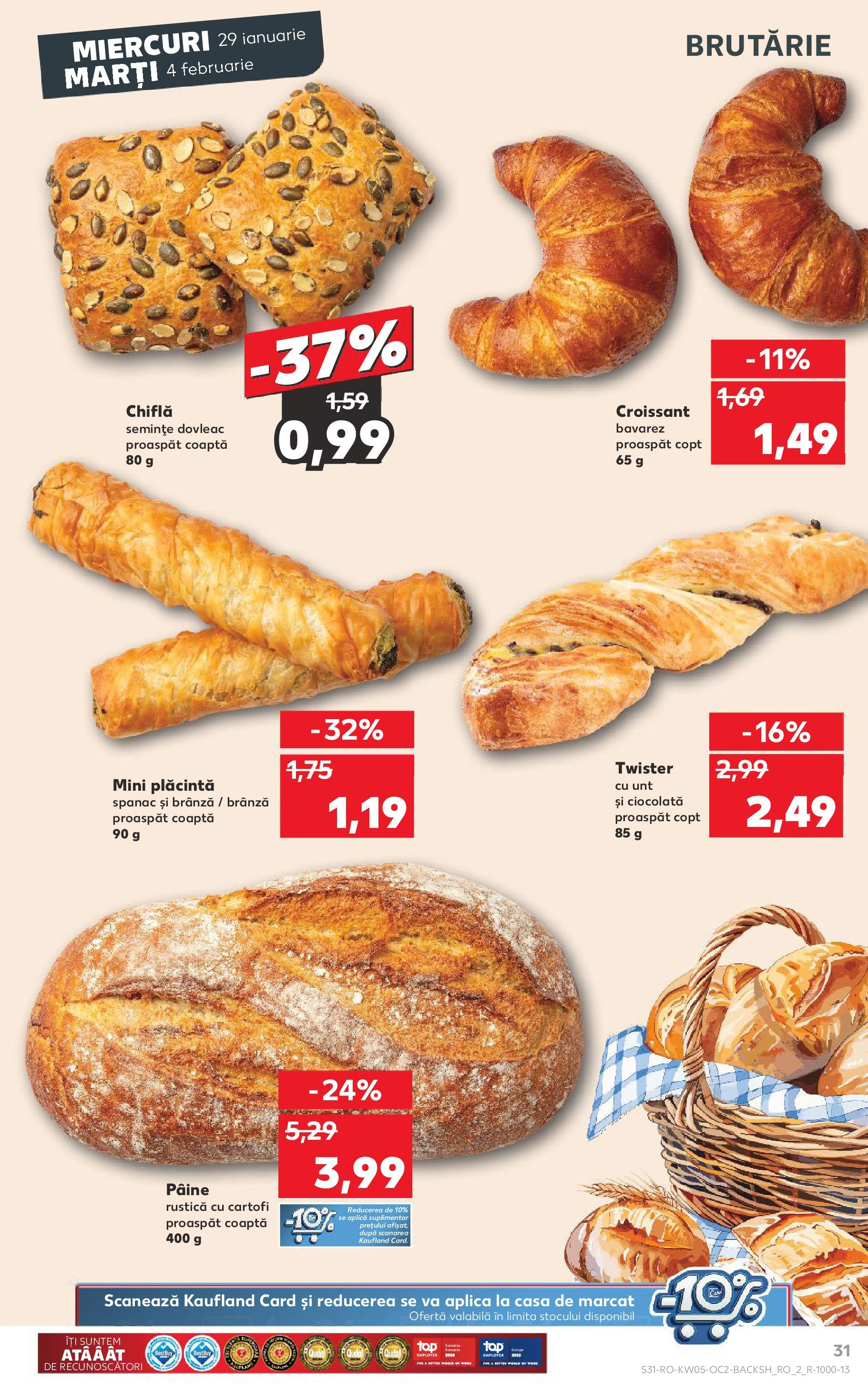 Catalog Kaufland 29 Ianuarie - 4 Februarie 2025 | Pagina 31 | Produse: Dovleac, Semințe, Brânză, Ciocolată