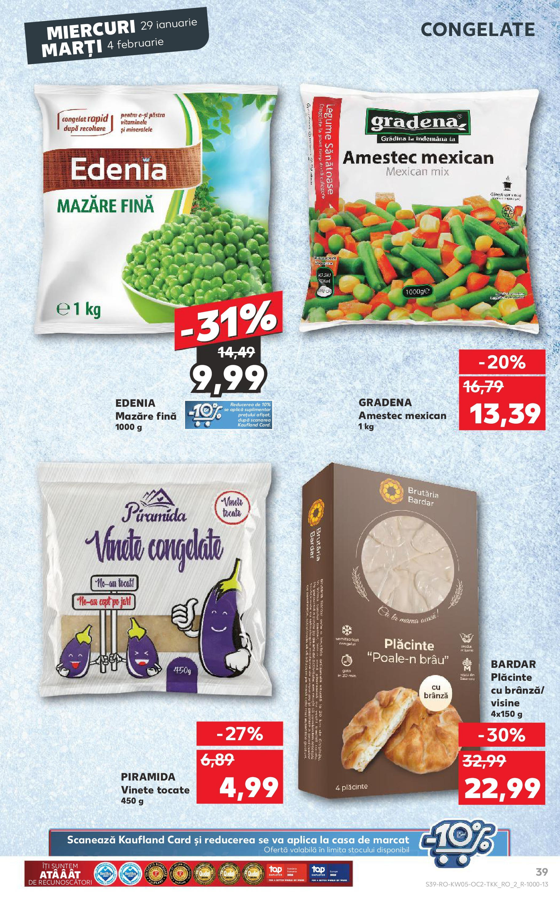 Catalog Kaufland 29 Ianuarie - 4 Februarie 2025 | Pagina 39 | Produse: Mazăre, Brânză, Legume