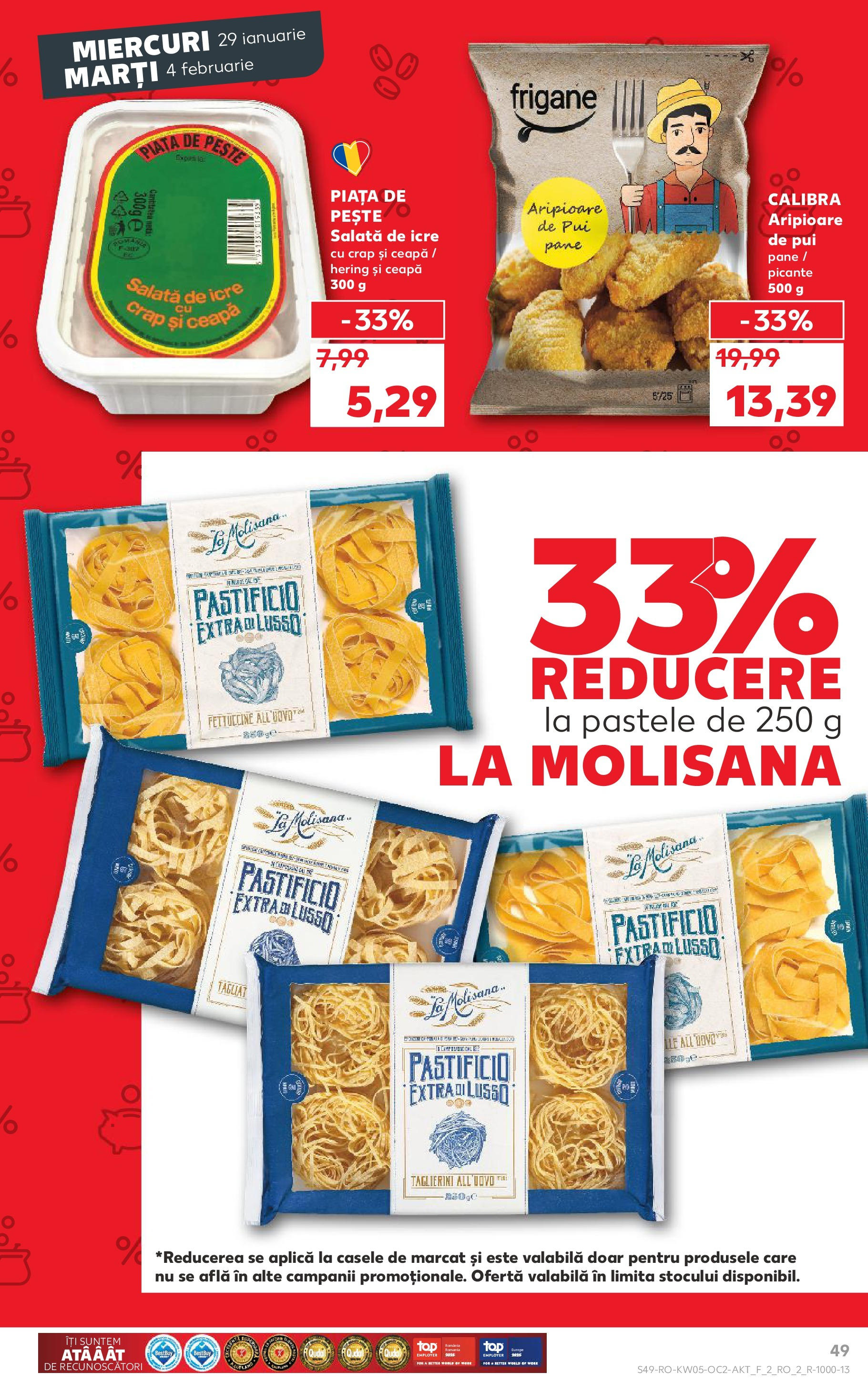 Catalog Kaufland 29 Ianuarie - 4 Februarie 2025 | Pagina 49 | Produse: Pește, Salată, Ceapă
