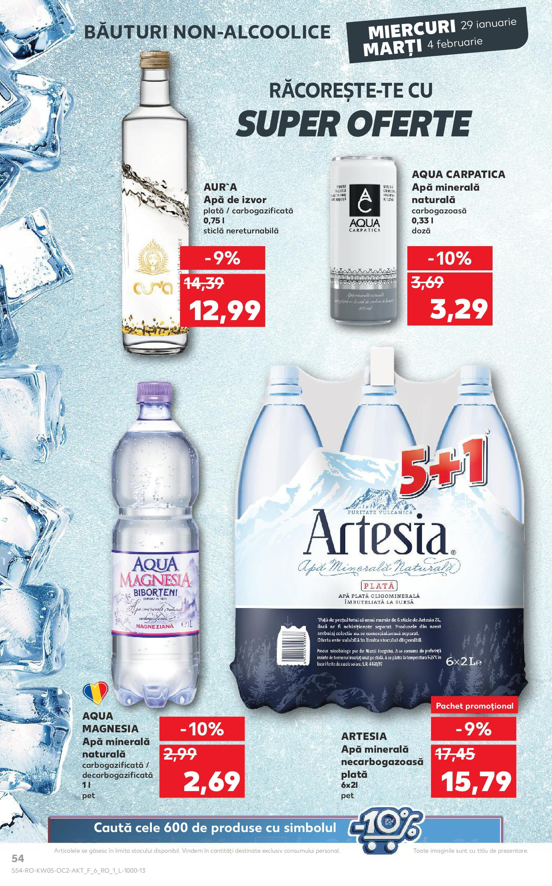 Catalog Kaufland 29 Ianuarie - 4 Februarie 2025 | Pagina 54 | Produse: Apă