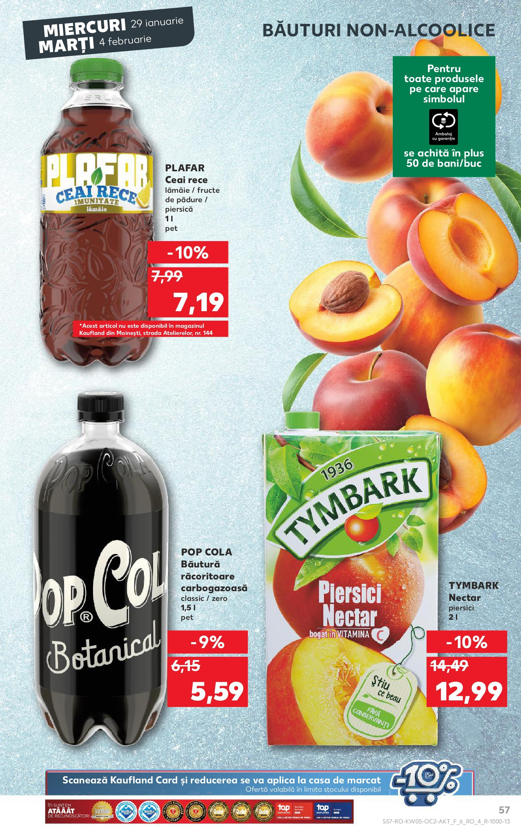 Catalog Kaufland 29 Ianuarie - 4 Februarie 2025 | Pagina 57 | Produse: Piersică, Ceai, Fructe, Lămâie