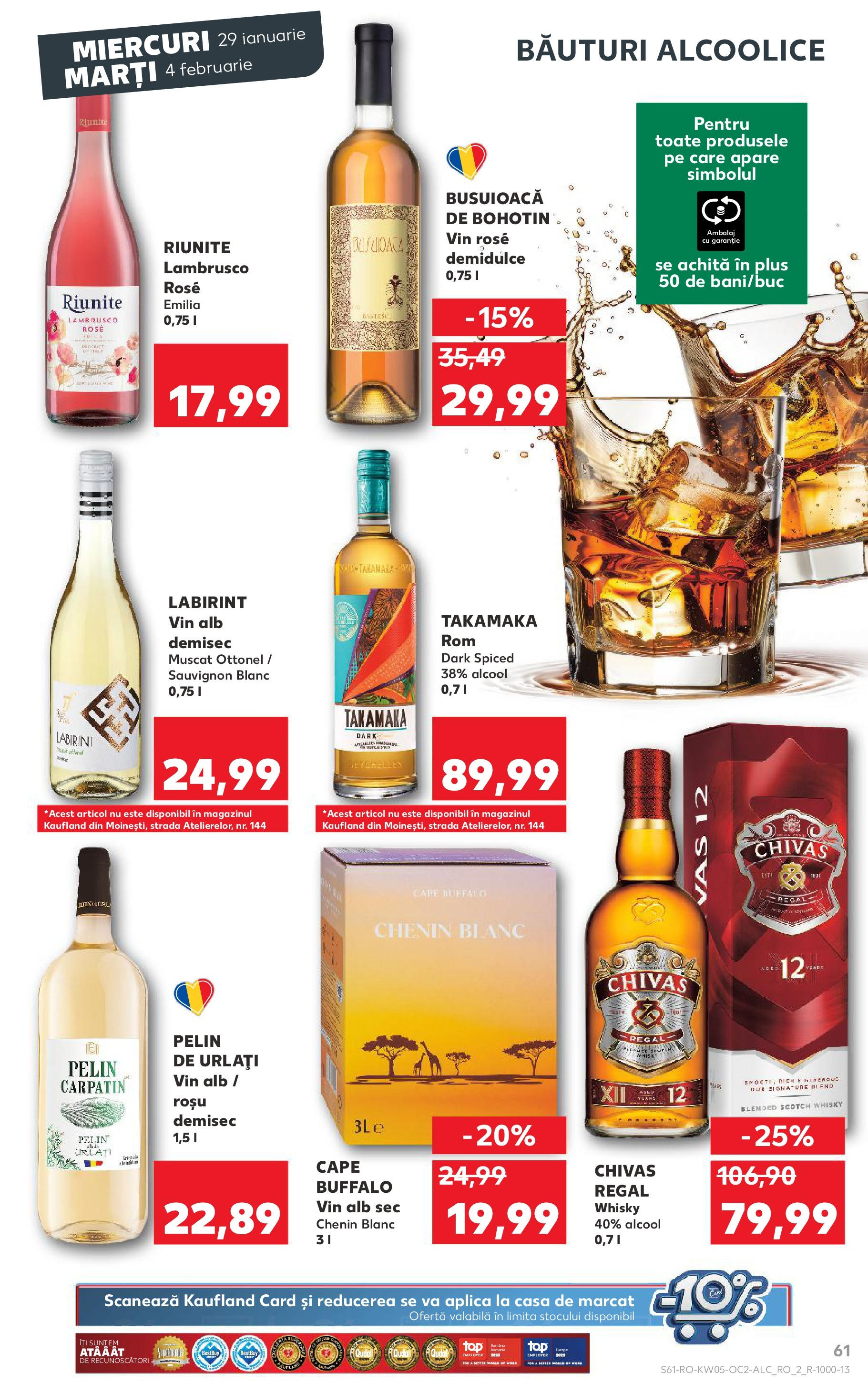 Catalog Kaufland 29 Ianuarie - 4 Februarie 2025 | Pagina 61 | Produse: Vin