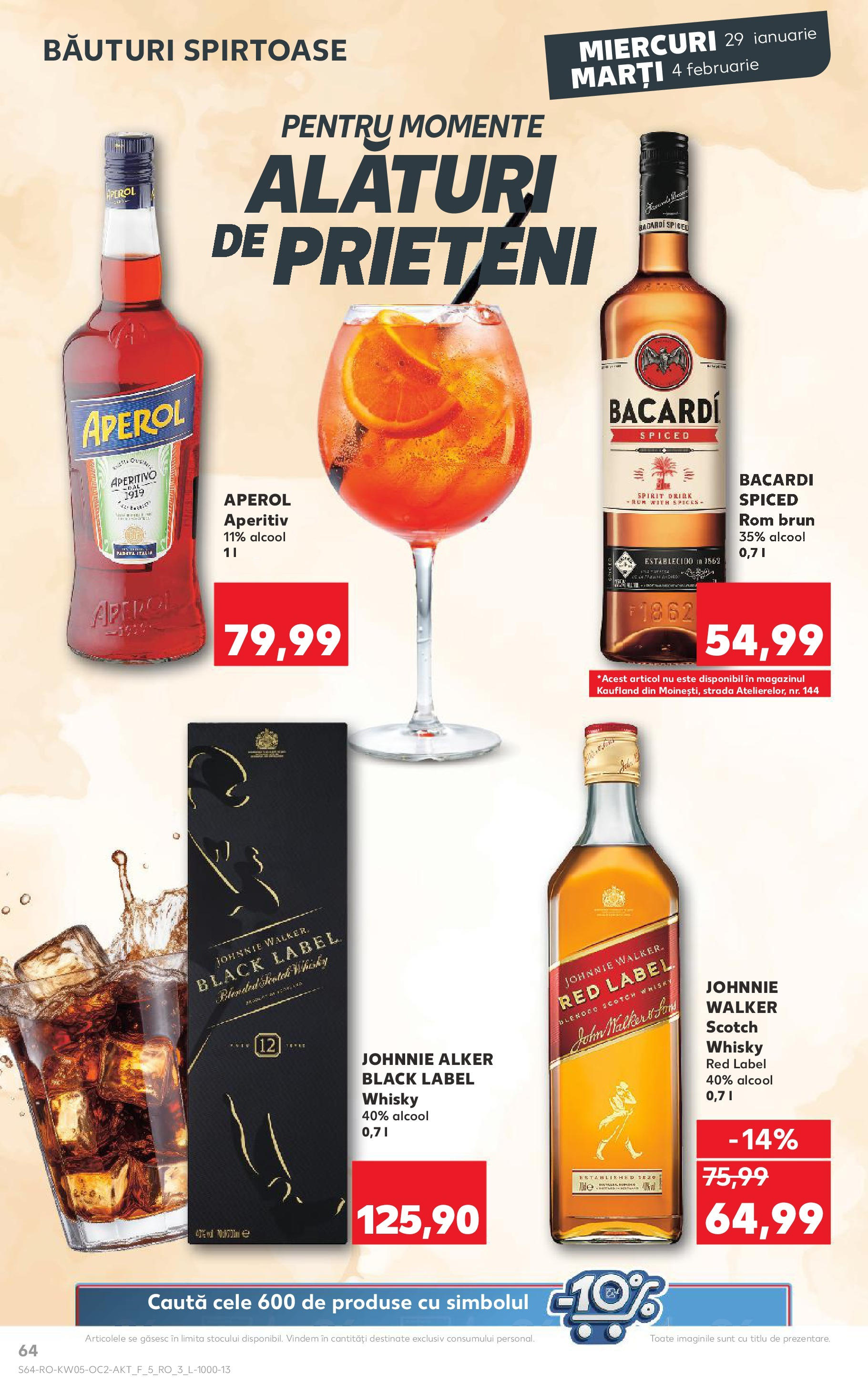 Catalog Kaufland 29 Ianuarie - 4 Februarie 2025 | Pagina 64 | Produse: Rom, Aperol