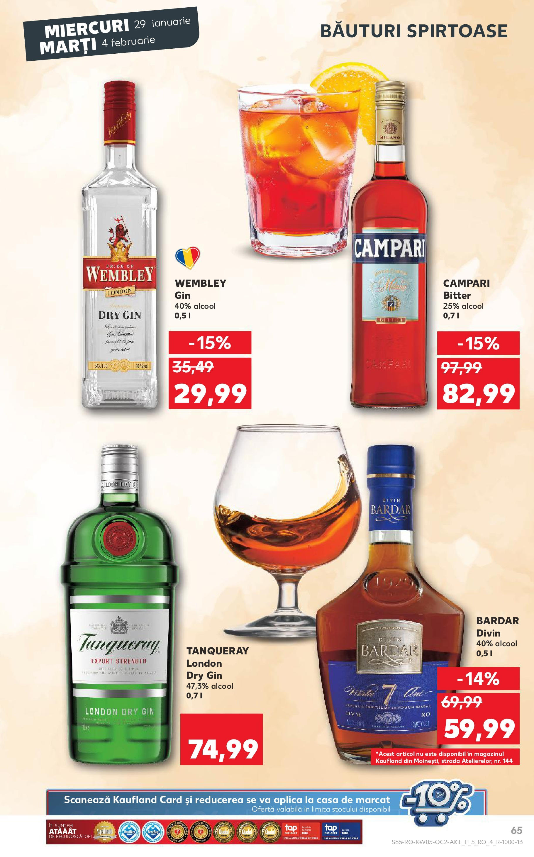 Catalog Kaufland 29 Ianuarie - 4 Februarie 2025 | Pagina 65 | Produse: Gin