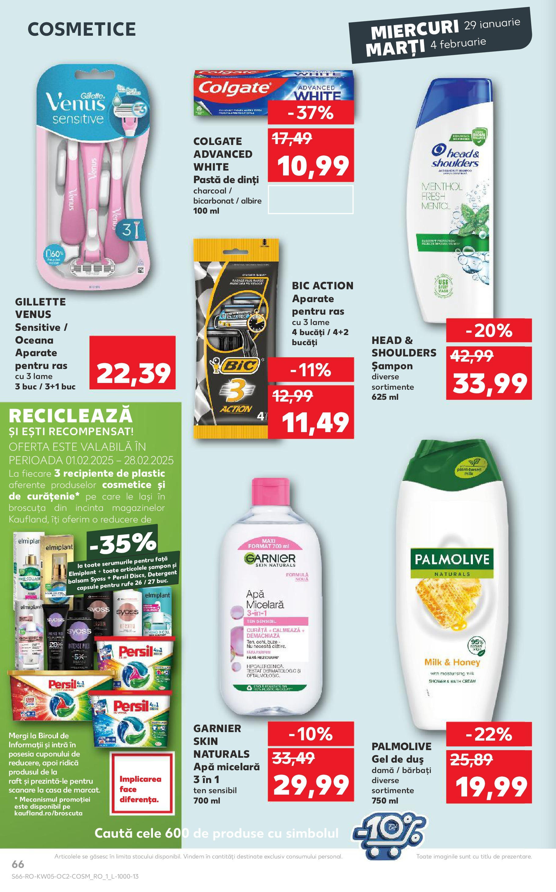 Catalog Kaufland 29 Ianuarie - 4 Februarie 2025 | Pagina 66 | Produse: Duș, Parfum, Gel de duș, Apă