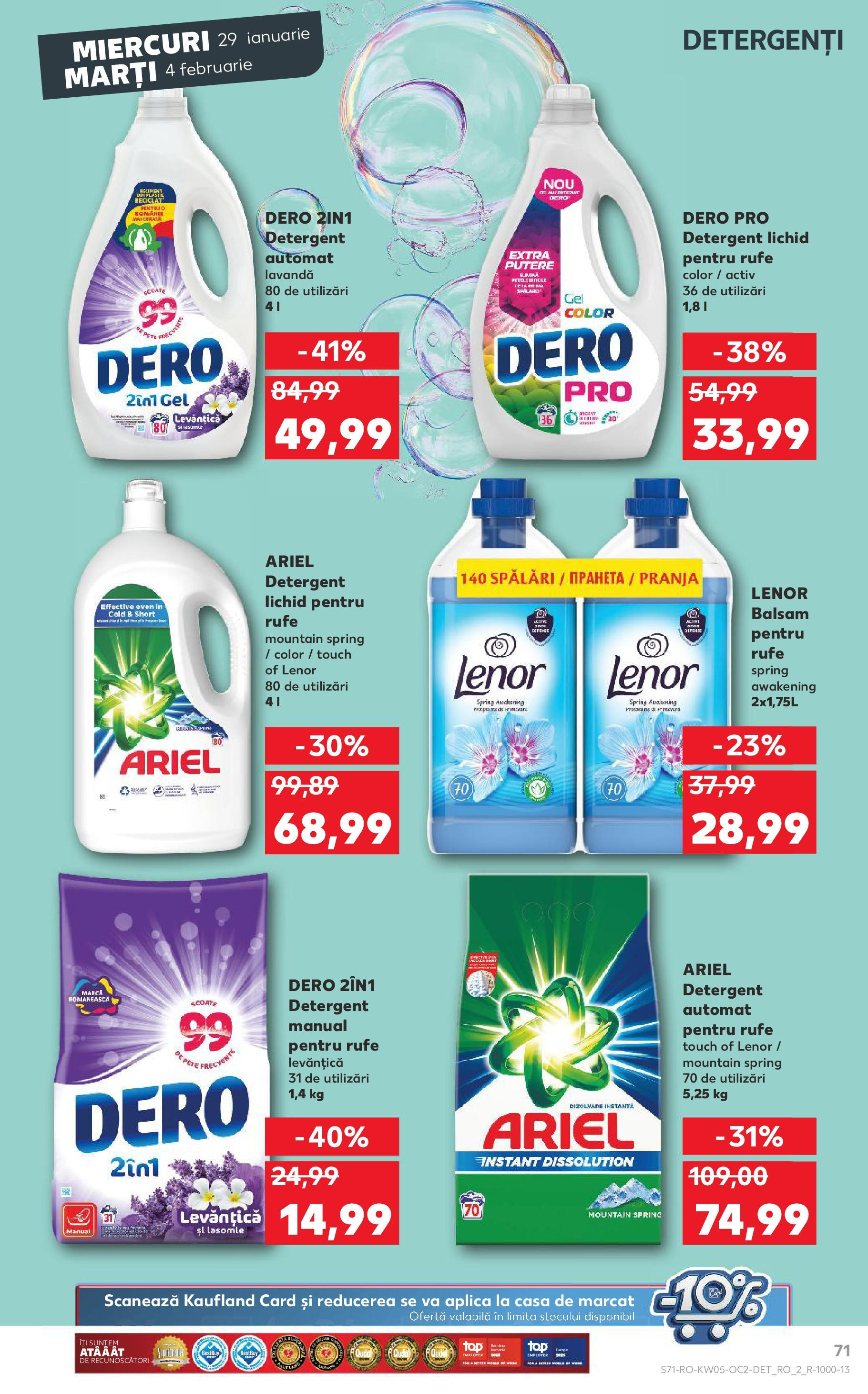 Catalog Kaufland 29 Ianuarie - 4 Februarie 2025 | Pagina 71 | Produse: Balsam, Detergent