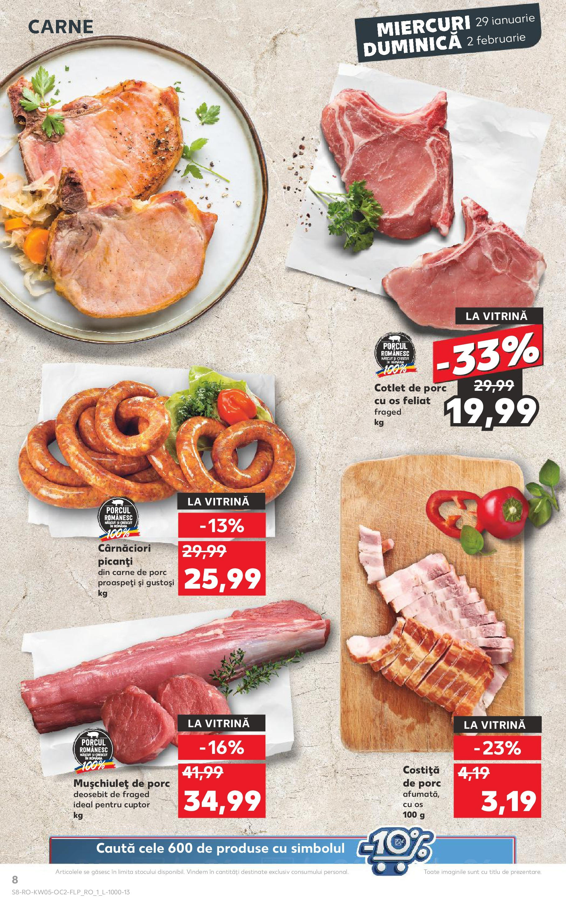 Catalog Kaufland 29 Ianuarie - 4 Februarie 2025 | Pagina 8 | Produse: Cuptor, Vitrină, Carne De Porc