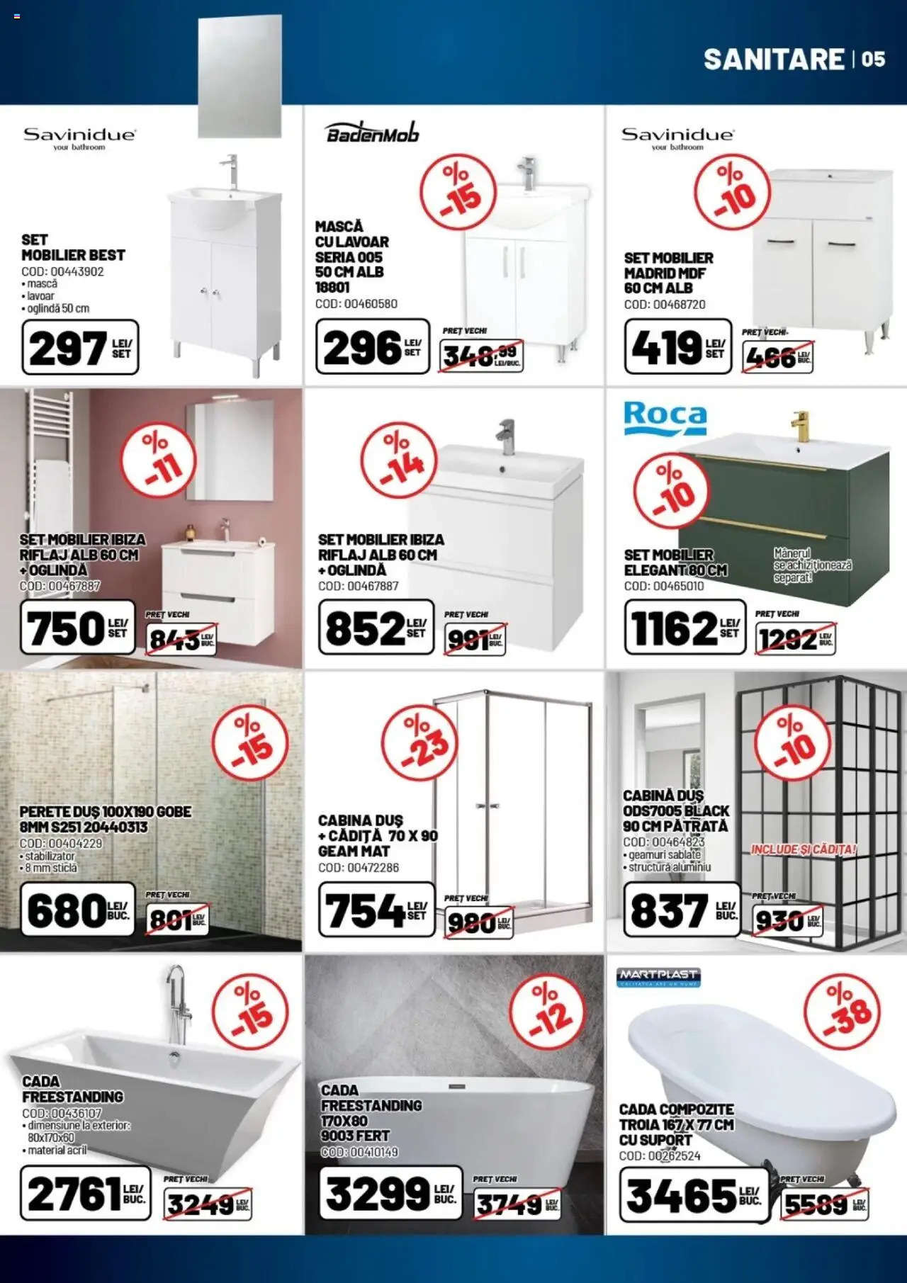Catalog Ambient 28 Ianuarie - 4 Martie 2025 | Pagina 5 | Produse: Lavoar, Cadă, Duș, Oglindă
