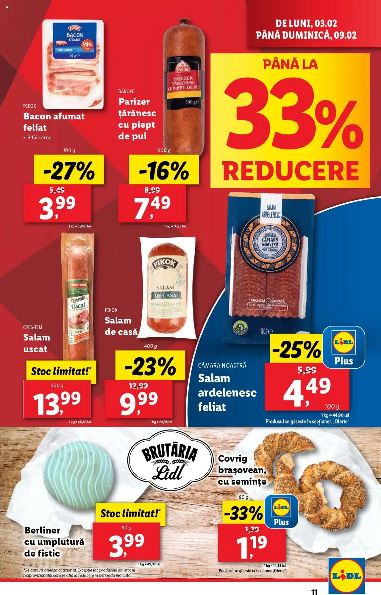 Catalog LIDL 3 - 9 Februarie 2025 | Pagina 11 | Produse: Bacon, Semințe, Carne De Pui, Parizer