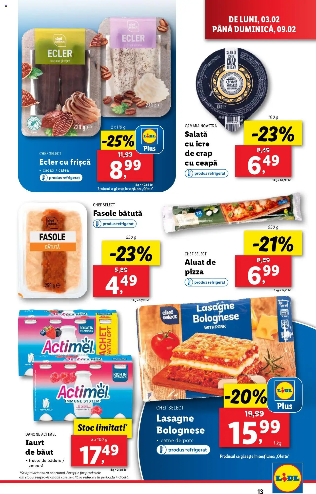 Catalog LIDL 3 - 9 Februarie 2025 | Pagina 13 | Produse: Zmeură, Cafea, Carne De Porc, Ceapă