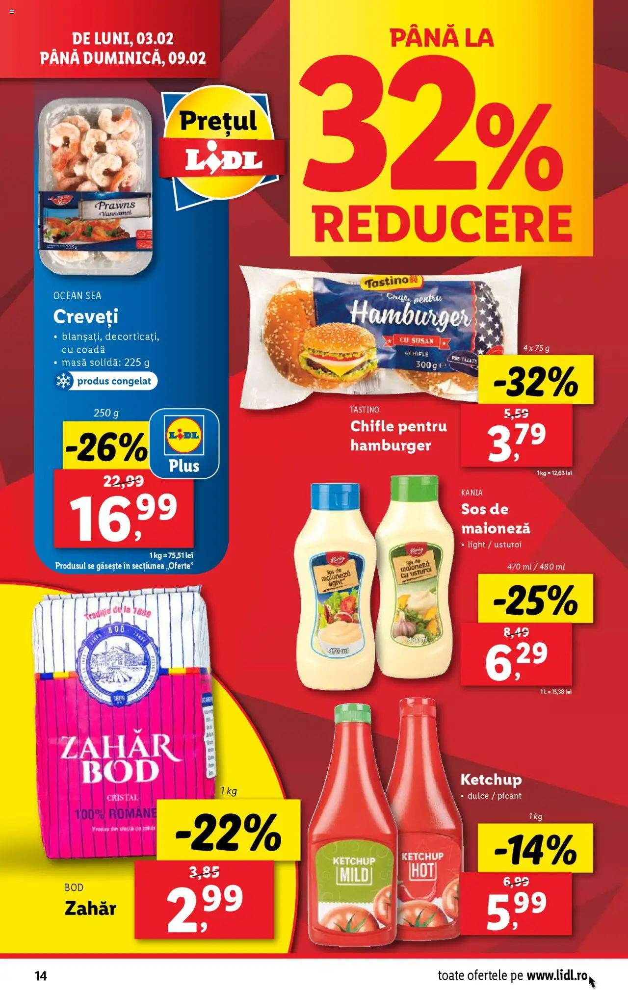 Catalog LIDL 3 - 9 Februarie 2025 | Pagina 14 | Produse: Masă, Maioneză, Zahăr, Usturoi