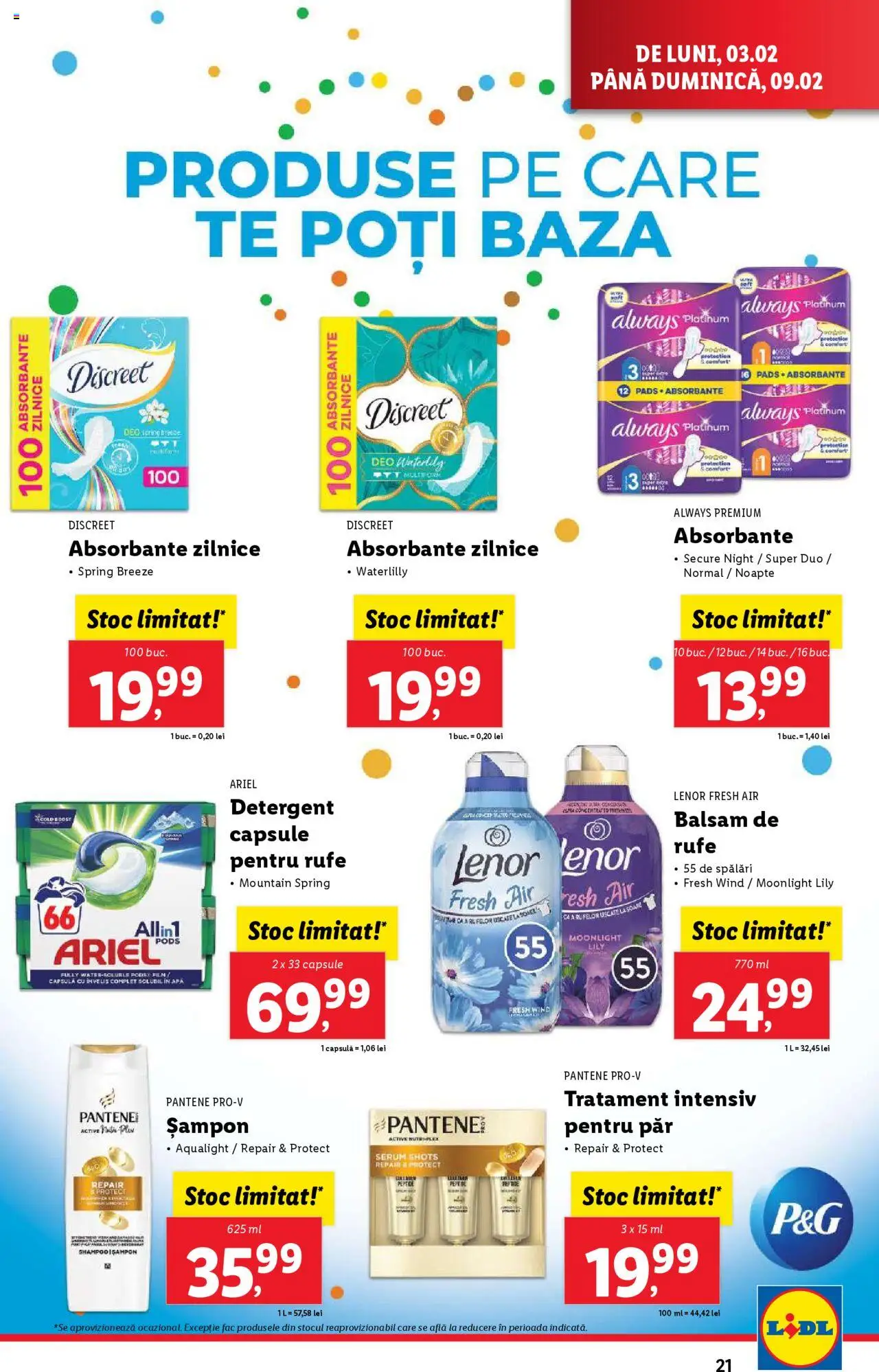 Catalog LIDL 3 - 9 Februarie 2025 | Pagina 21 | Produse: Serum, Detergent, Absorbante, Apă