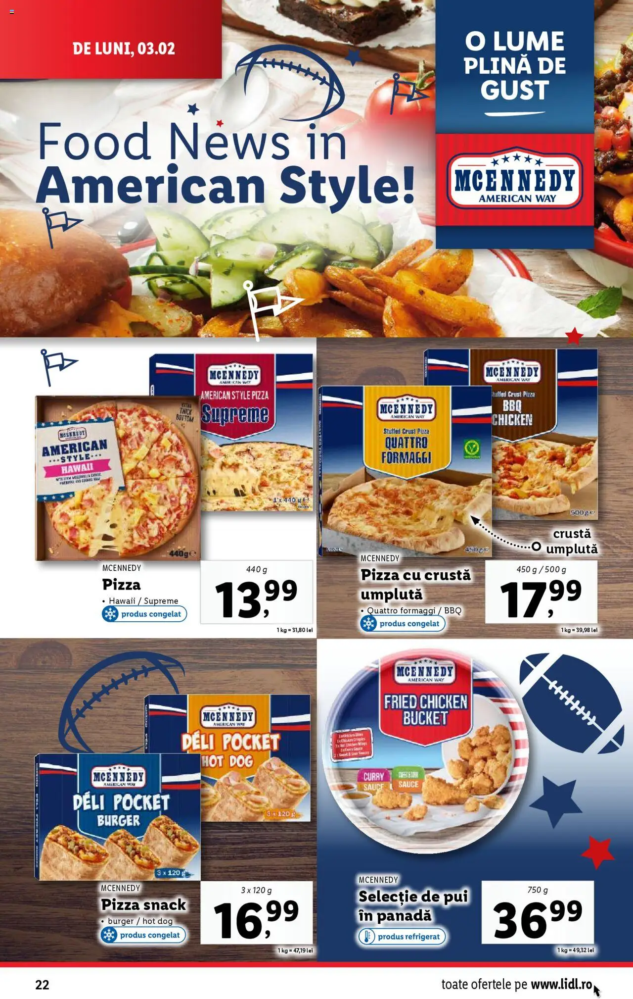 Catalog LIDL 3 - 9 Februarie 2025 | Pagina 22 | Produse: Pizza, Burger