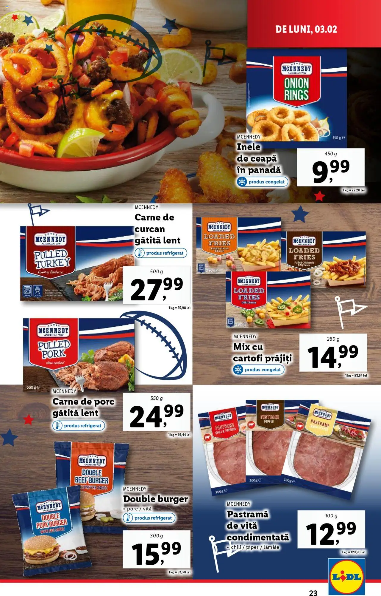 Catalog LIDL 3 - 9 Februarie 2025 | Pagina 23 | Produse: Burger, Ceapă, Piper, Lămâie