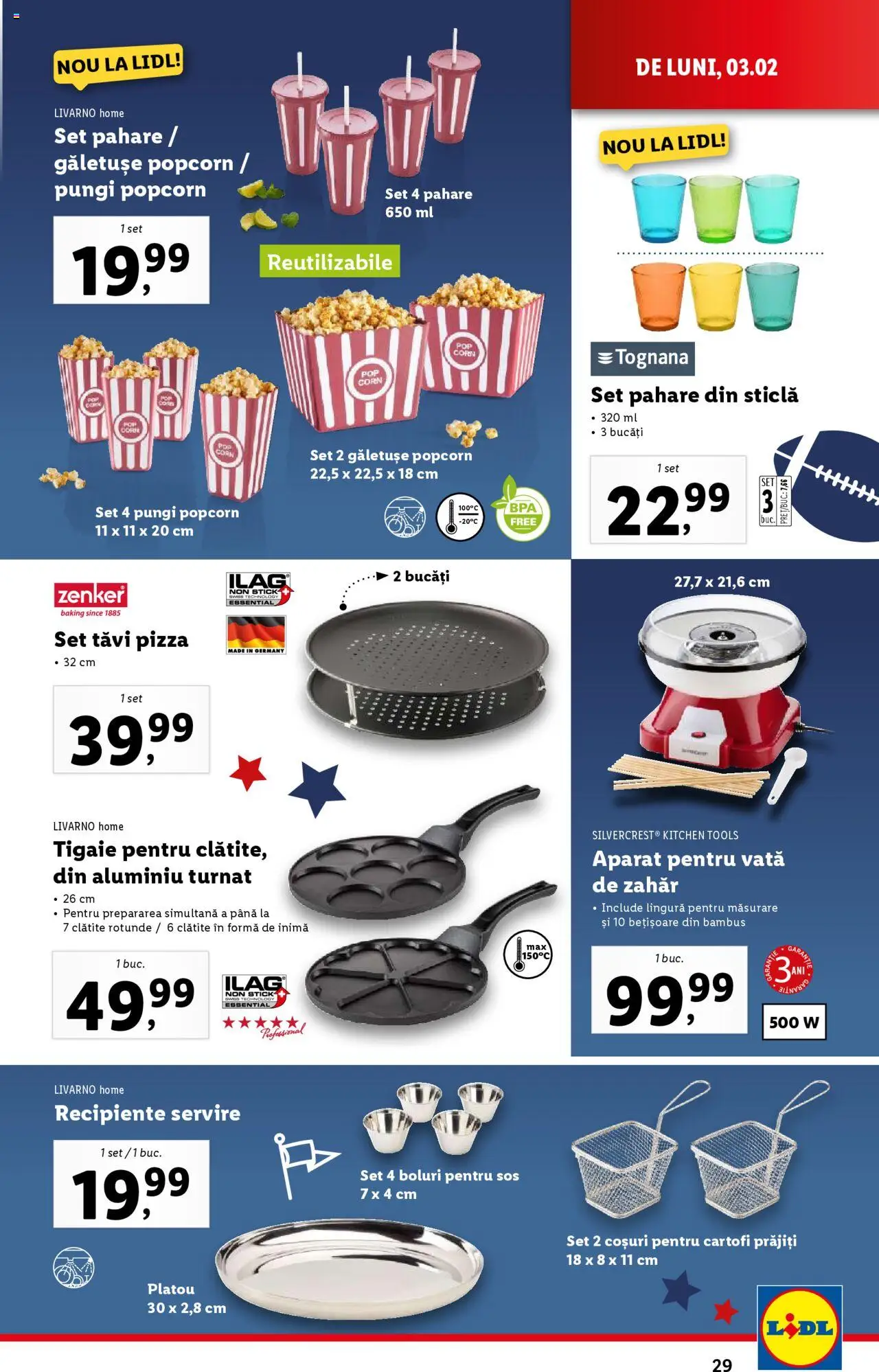 Catalog LIDL 3 - 9 Februarie 2025 | Pagina 29 | Produse: Tigaie, Recipiente, Pizza, Cartofi