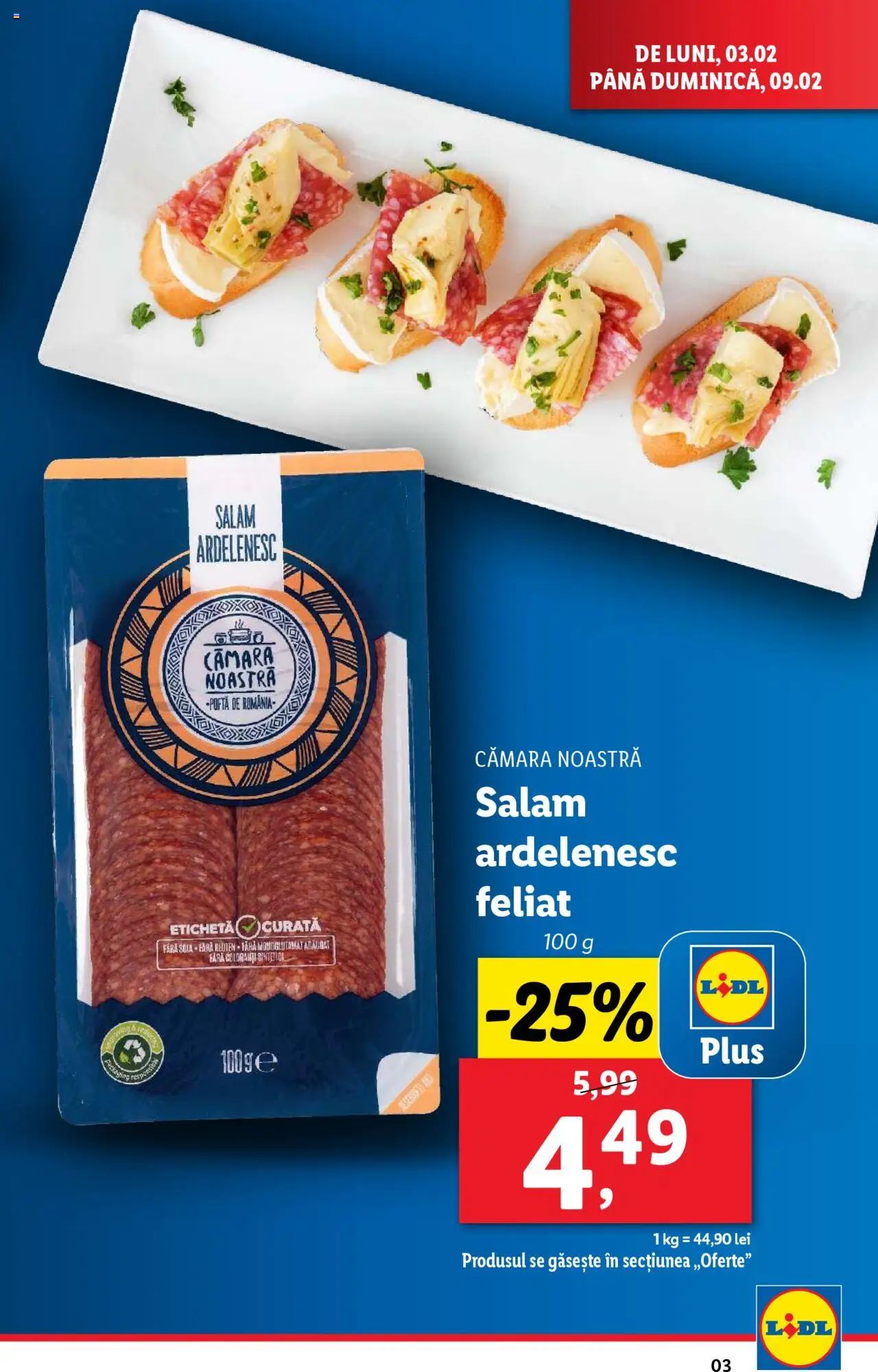 Catalog LIDL 3 - 9 Februarie 2025 | Pagina 3 | Produse: Salam