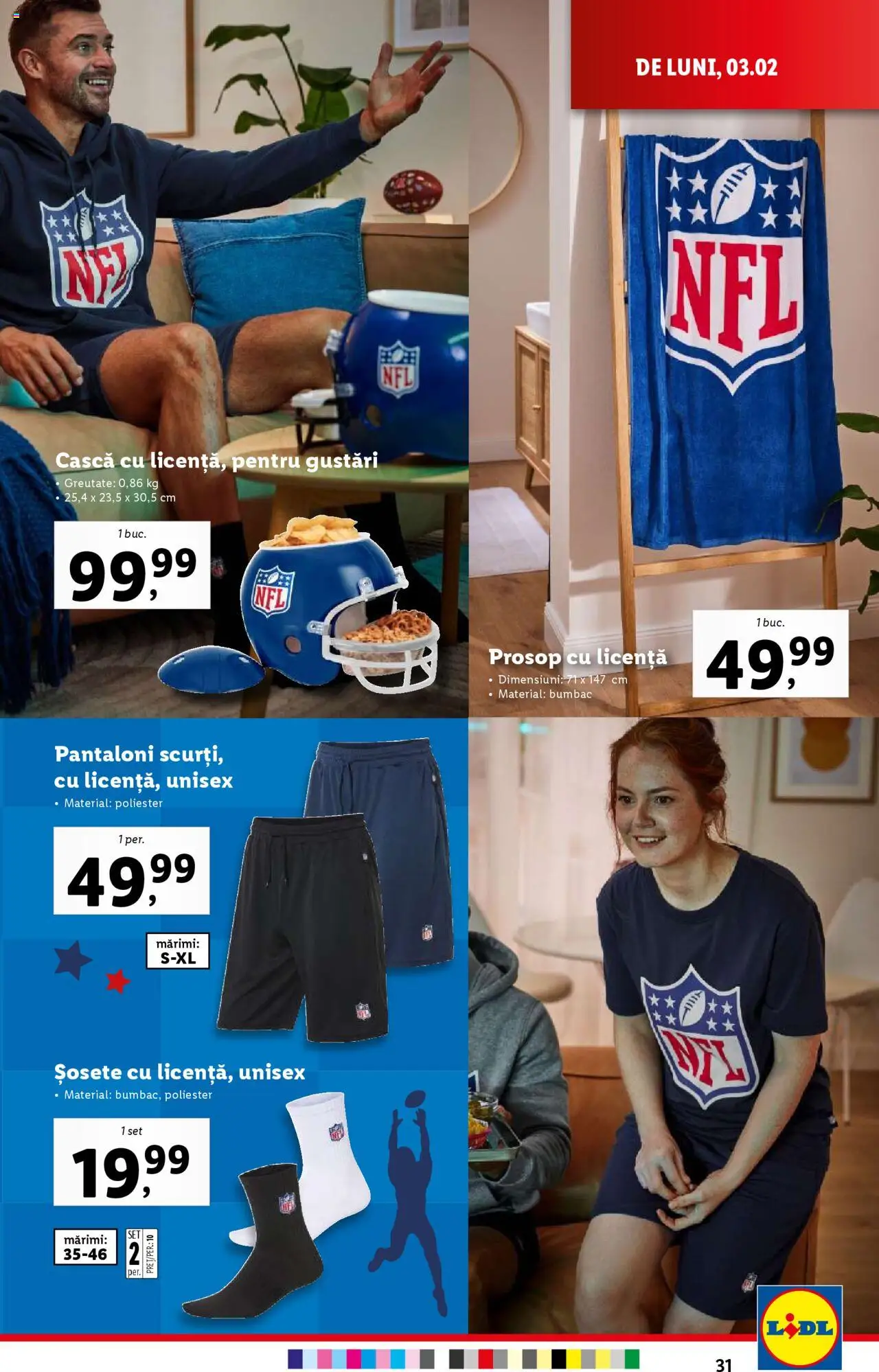 Catalog LIDL 3 - 9 Februarie 2025 | Pagina 31 | Produse: Pantaloni, Șosete