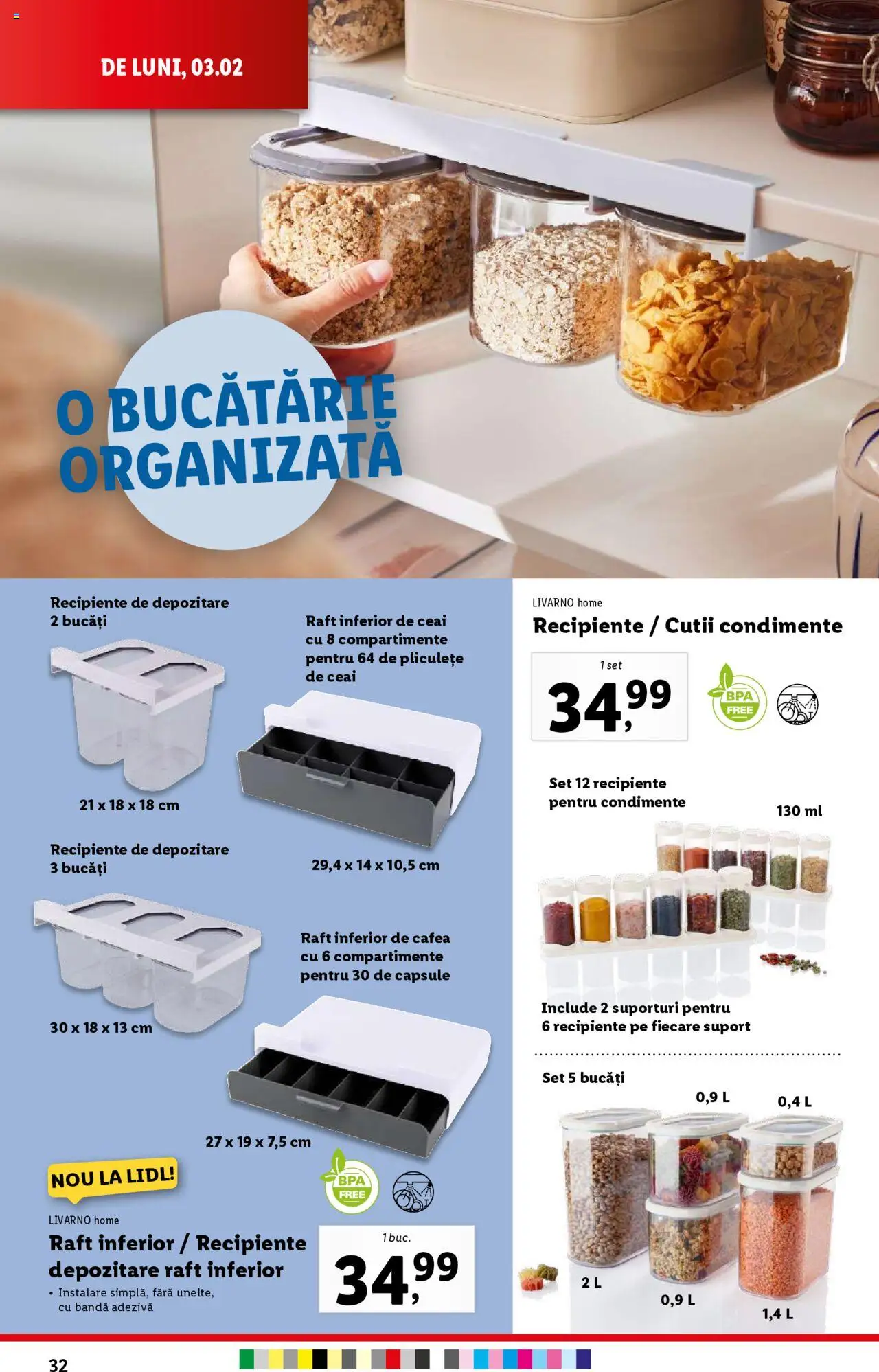 Catalog LIDL 3 - 9 Februarie 2025 | Pagina 32 | Produse: Bucătărie, Recipiente, Ceai, Condimente