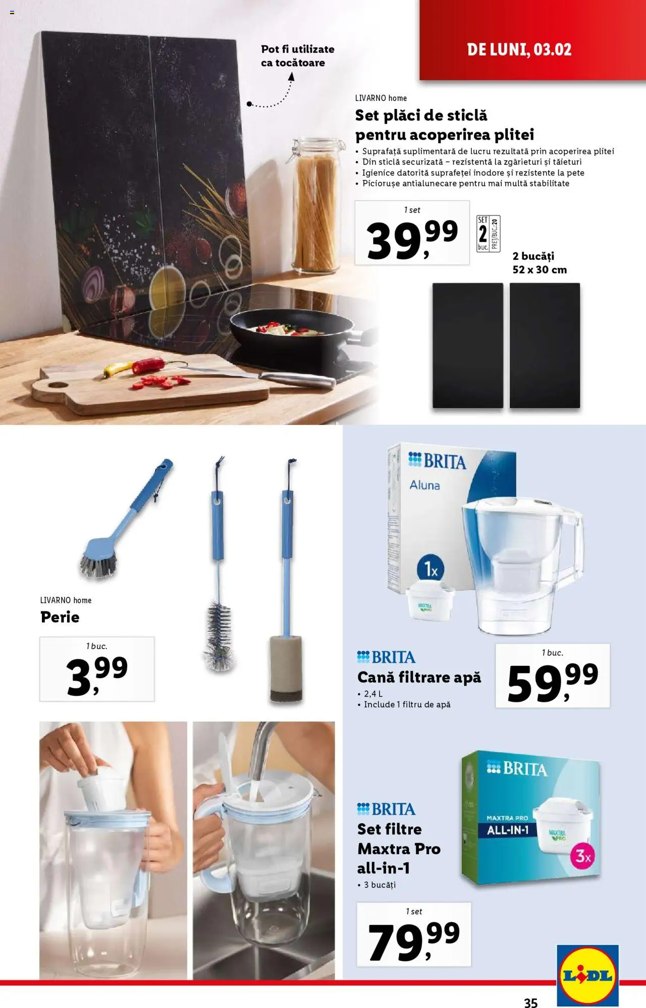Catalog LIDL 3 - 9 Februarie 2025 | Pagina 35 | Produse: Perie, Apă