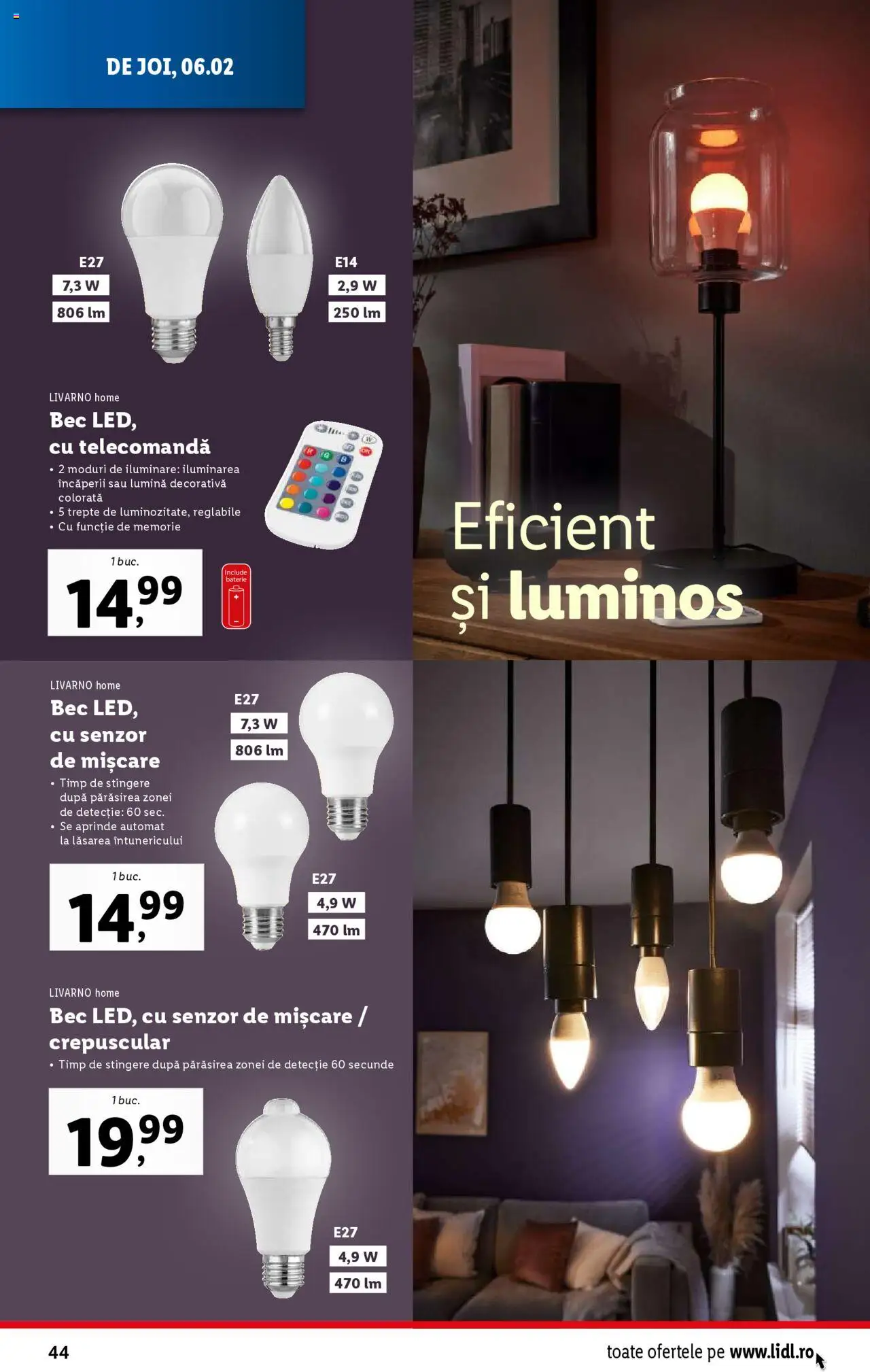Catalog LIDL 3 - 9 Februarie 2025 | Pagina 44 | Produse: Bec, Memorie, Baterie