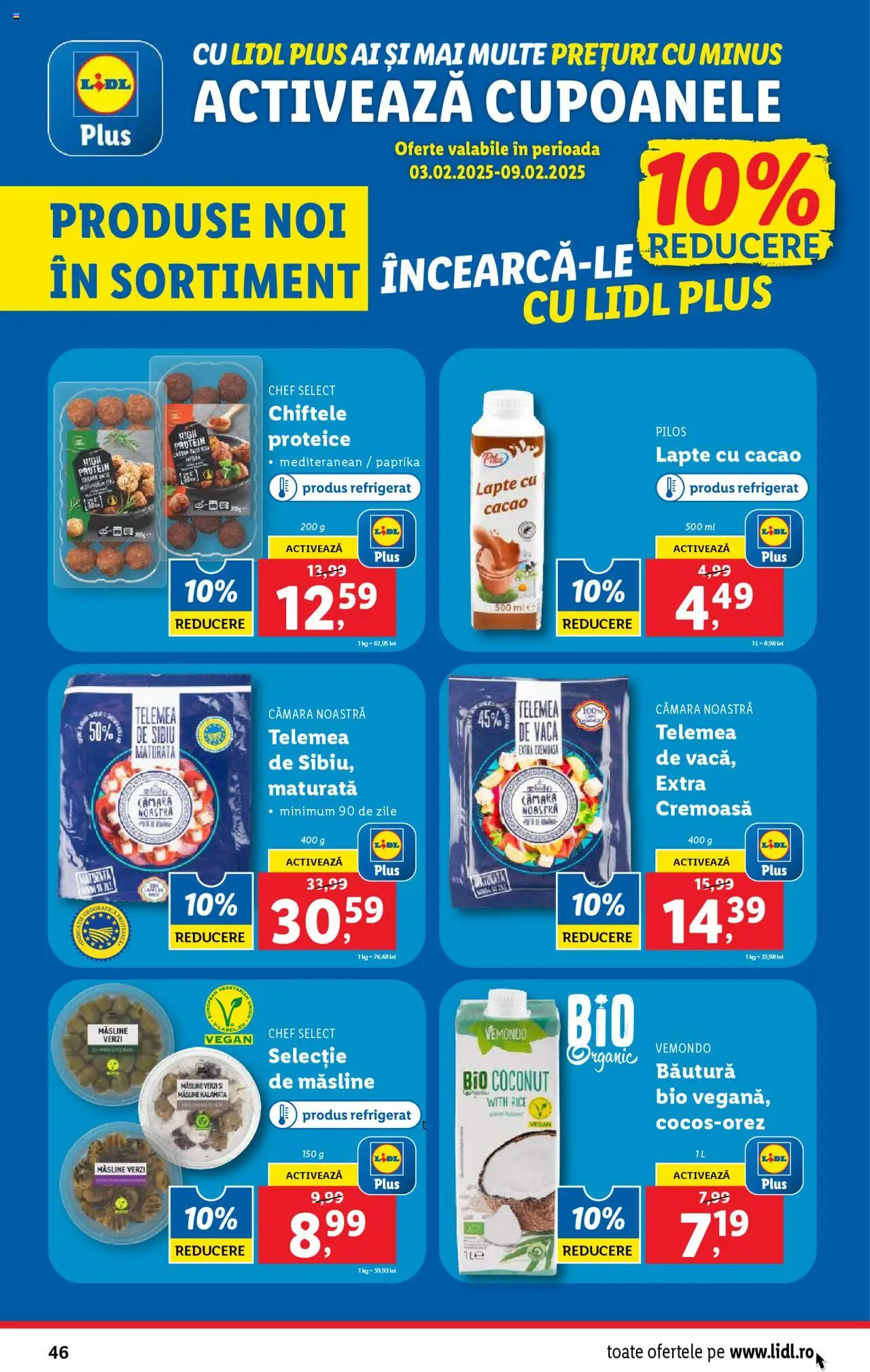 Catalog LIDL 3 - 9 Februarie 2025 | Pagina 46 | Produse: Măsline, Lapte, Cacao, Chiftele