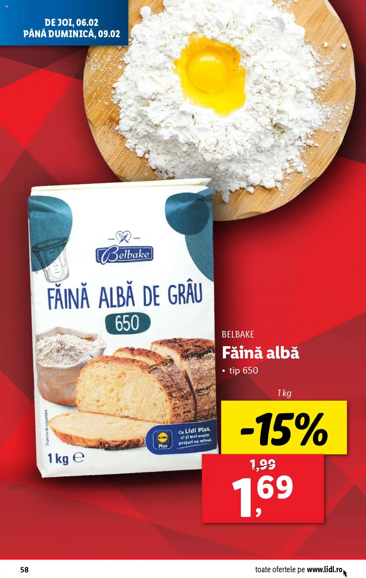 Catalog LIDL 3 - 9 Februarie 2025 | Pagina 58 | Produse: Făină
