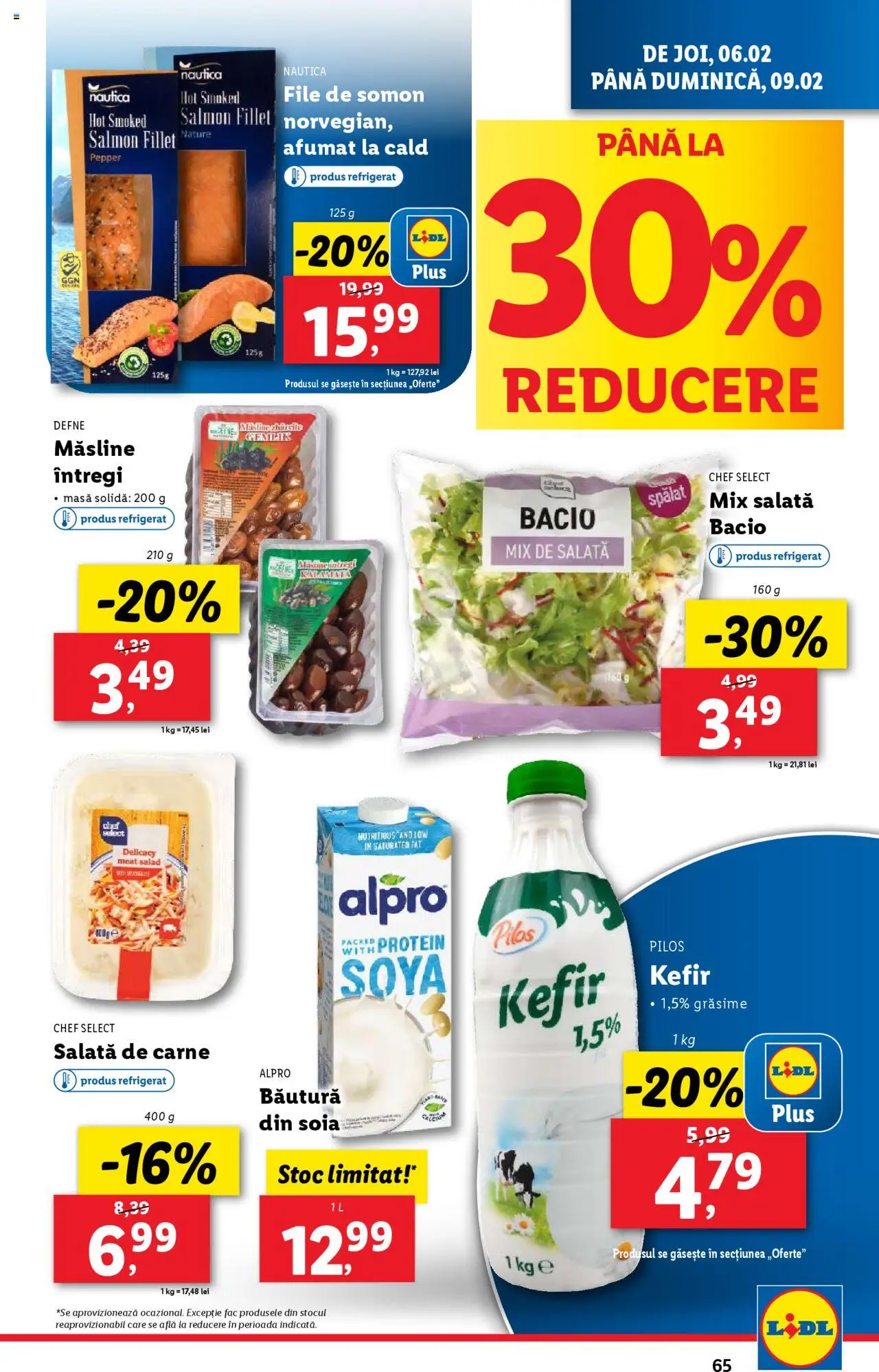 Catalog LIDL 3 - 9 Februarie 2025 | Pagina 65 | Produse: Masă, Măsline, Kefir, Salată
