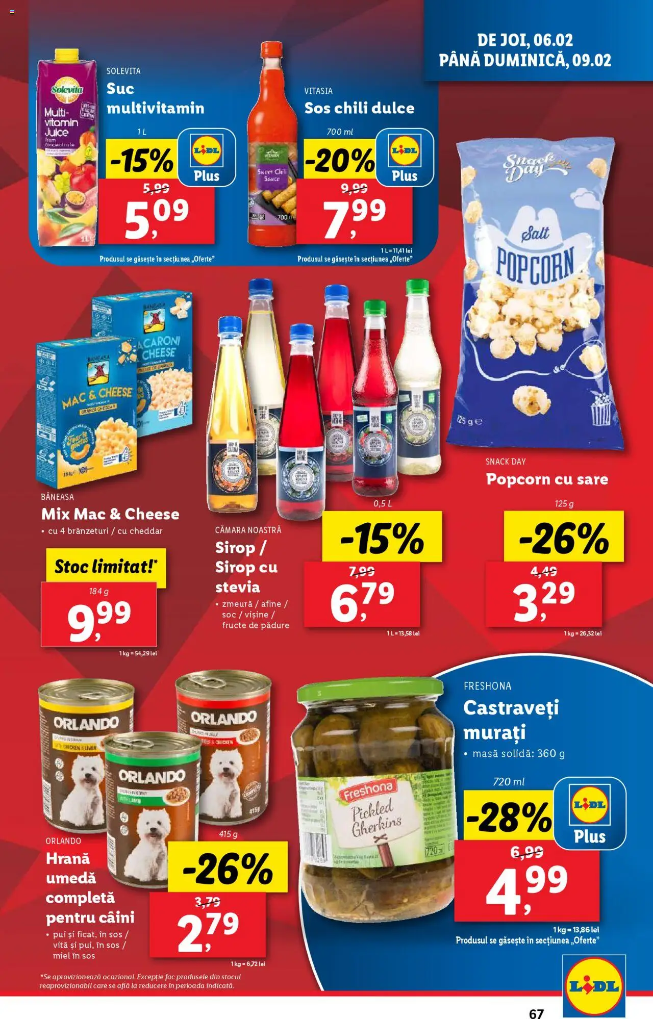 Catalog LIDL 3 - 9 Februarie 2025 | Pagina 67 | Produse: Zmeură, Masă, Sirop, Sare