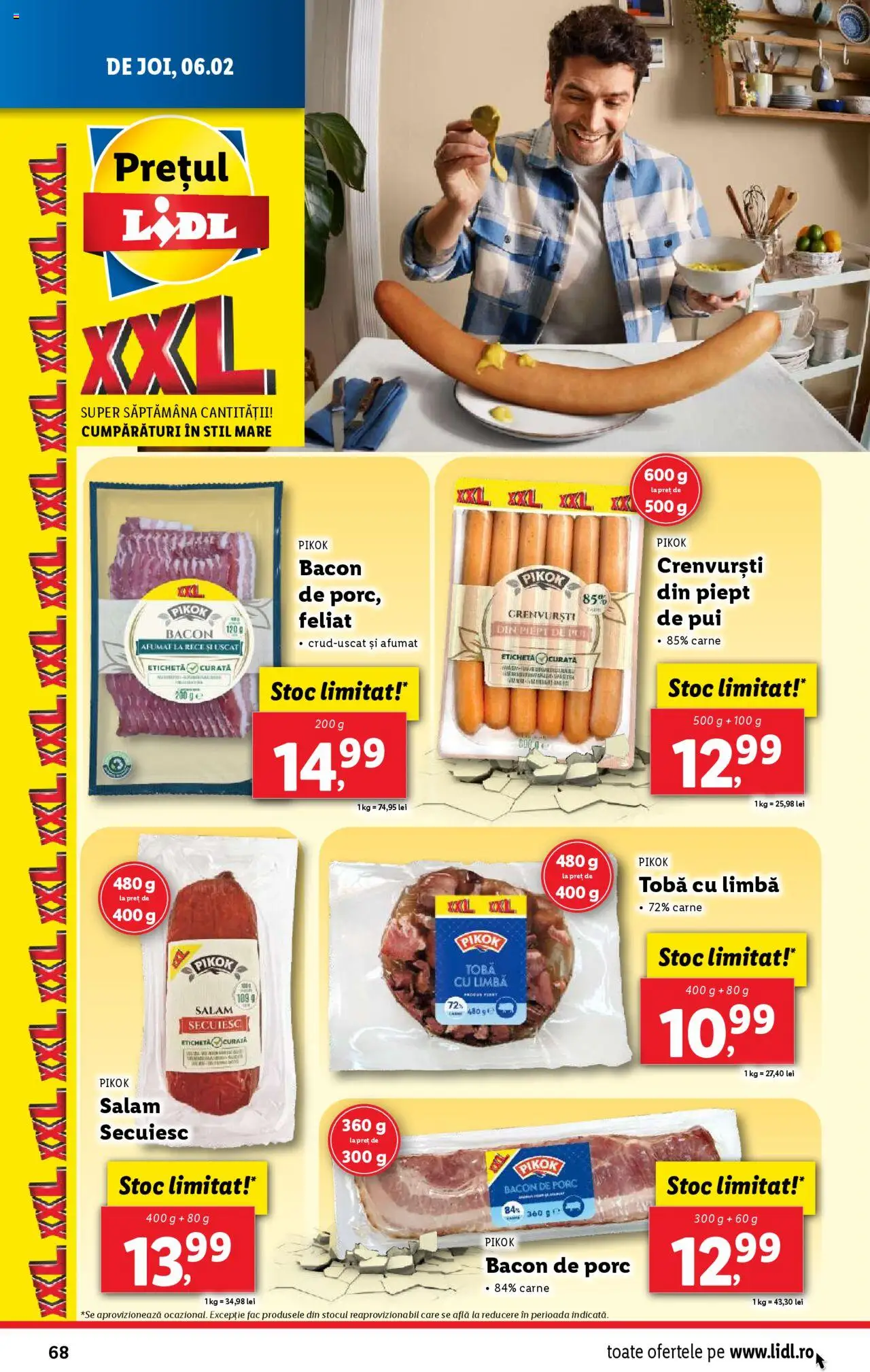 Catalog LIDL 3 - 9 Februarie 2025 | Pagina 68 | Produse: Crenvurști, Bacon, Salam