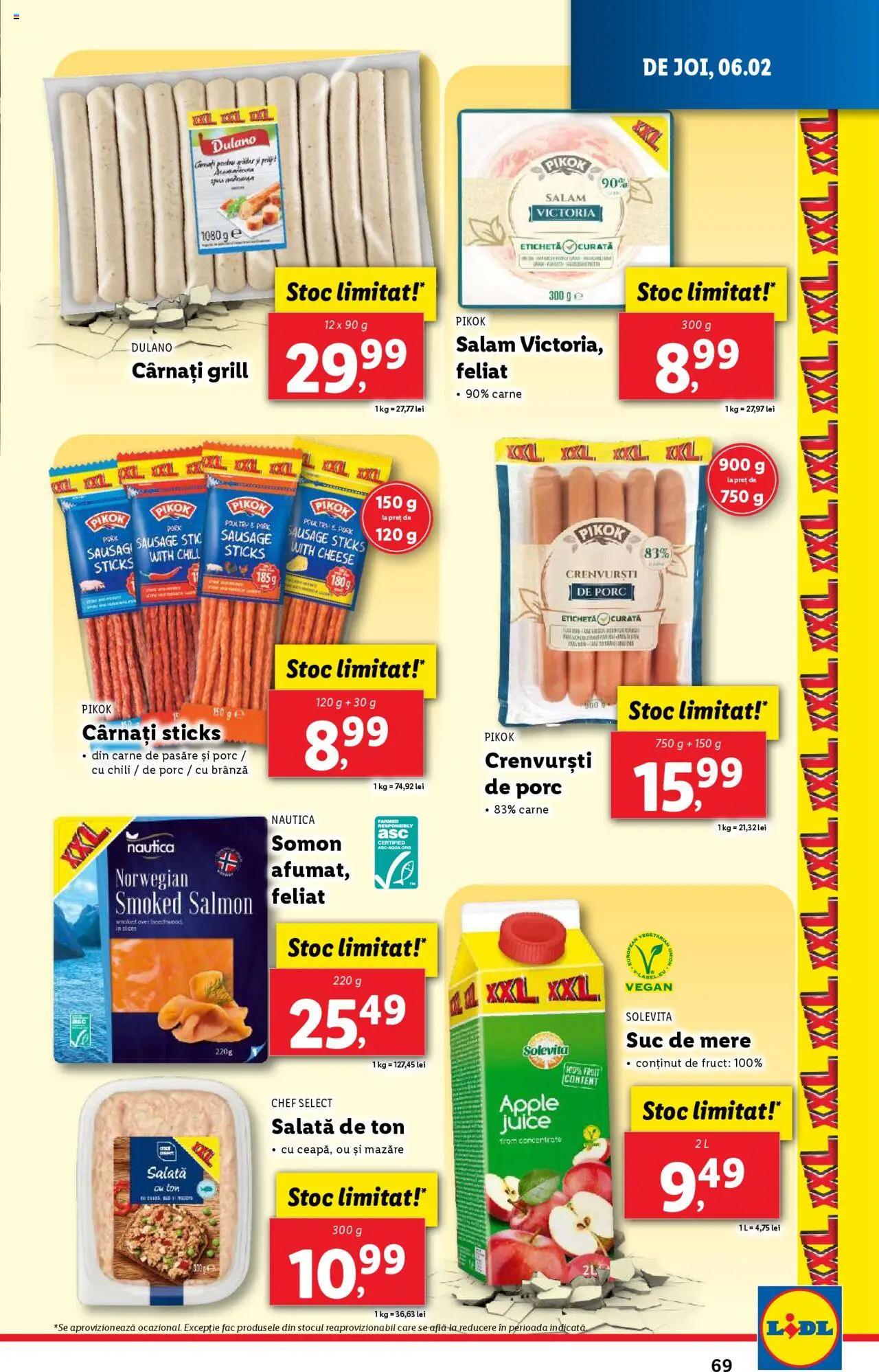 Catalog LIDL 3 - 9 Februarie 2025 | Pagina 69 | Produse: Grill, Salam, Mere, Salată