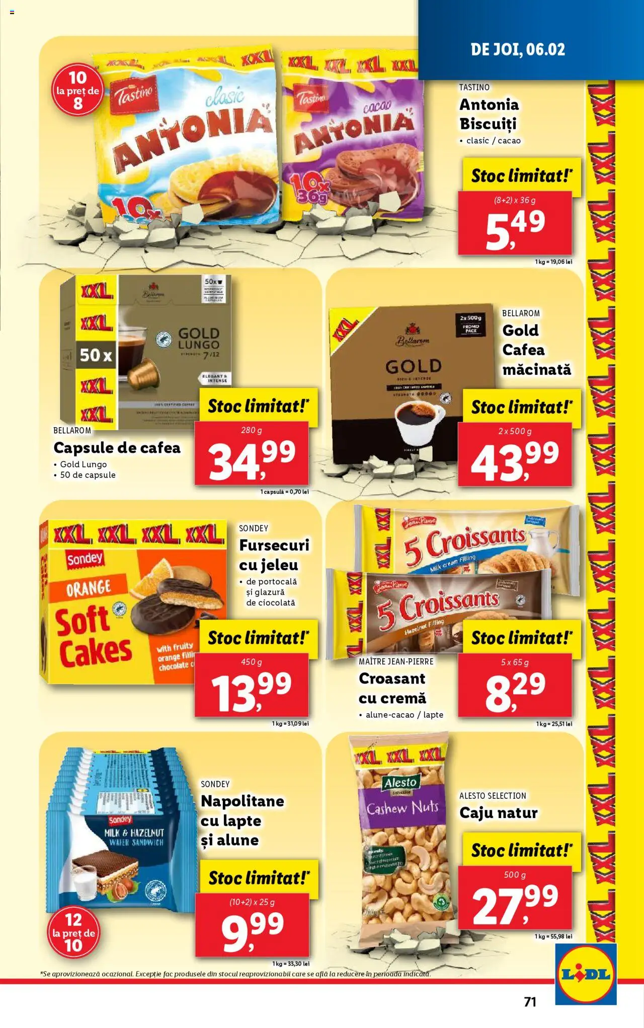 Catalog LIDL 3 - 9 Februarie 2025 | Pagina 71 | Produse: Lapte, Ciocolată, Caju, Biscuiți