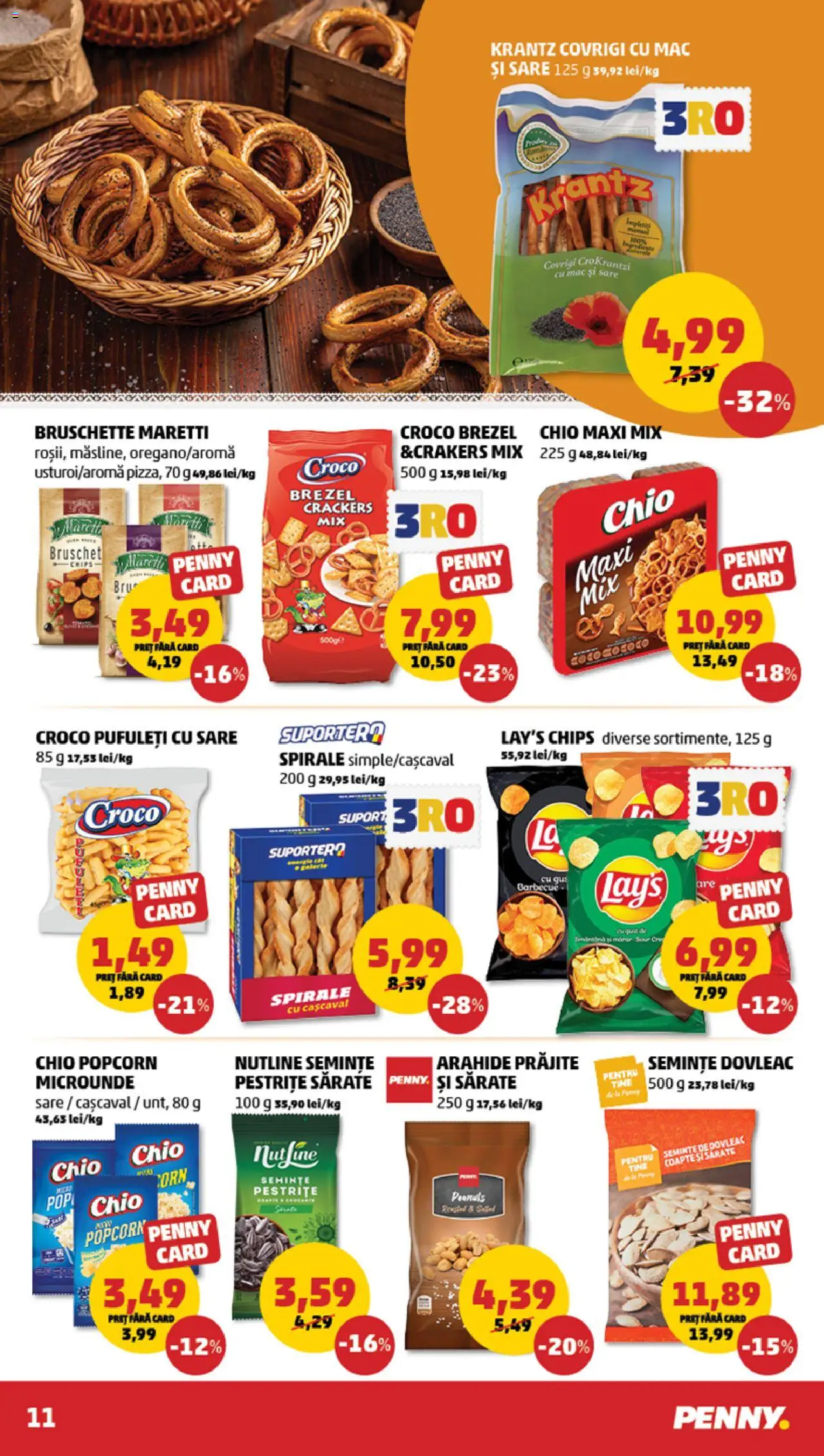 Catalog PENNY Market 29 Ianuarie - 4 Februarie 2025 | Pagina 11 | Produse: Dovleac, Arahide, Pufuleți, Sare