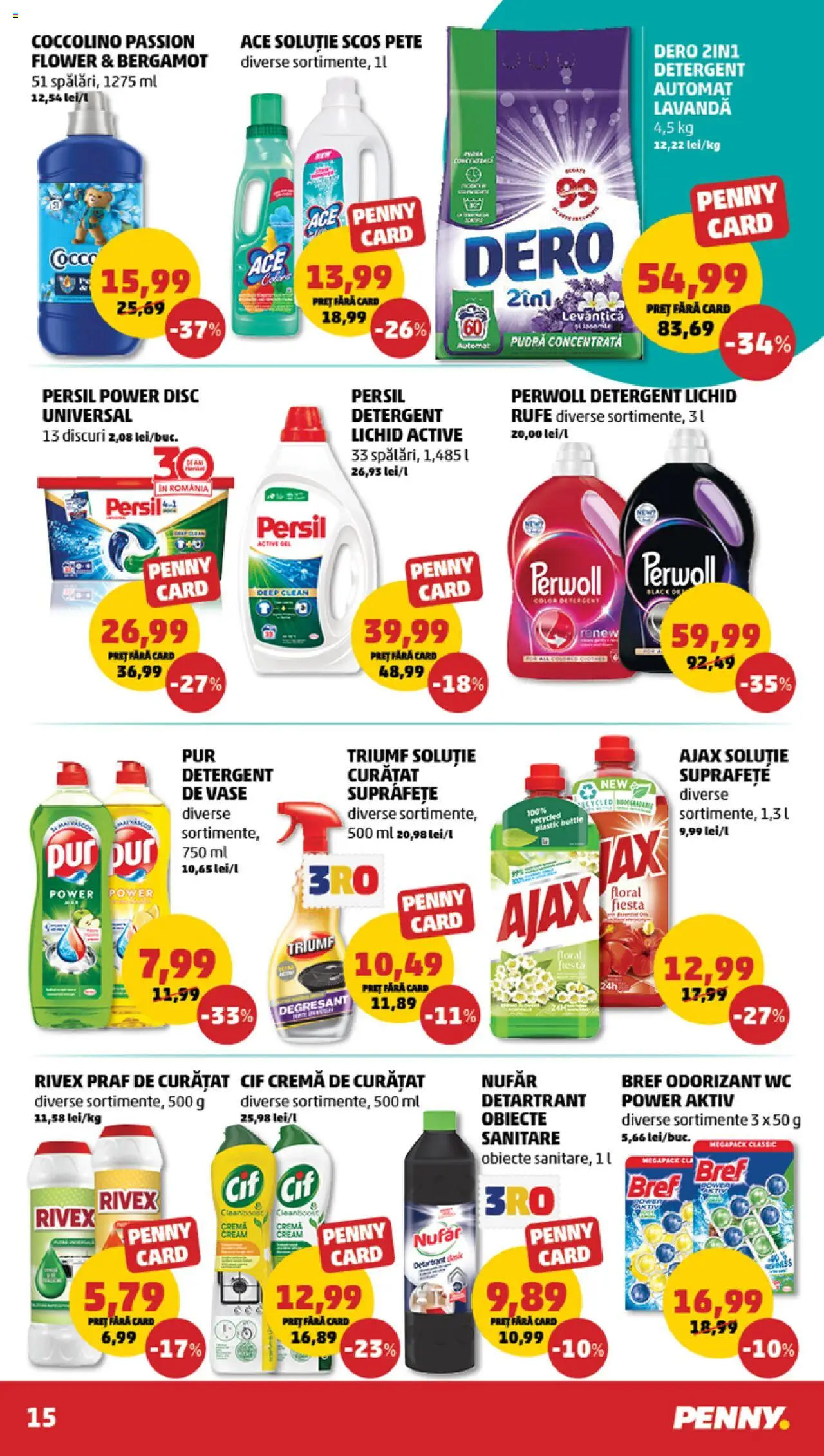 Catalog PENNY Market 29 Ianuarie - 4 Februarie 2025 | Pagina 15 | Produse: Pară, Disc, Pudră, Detergent