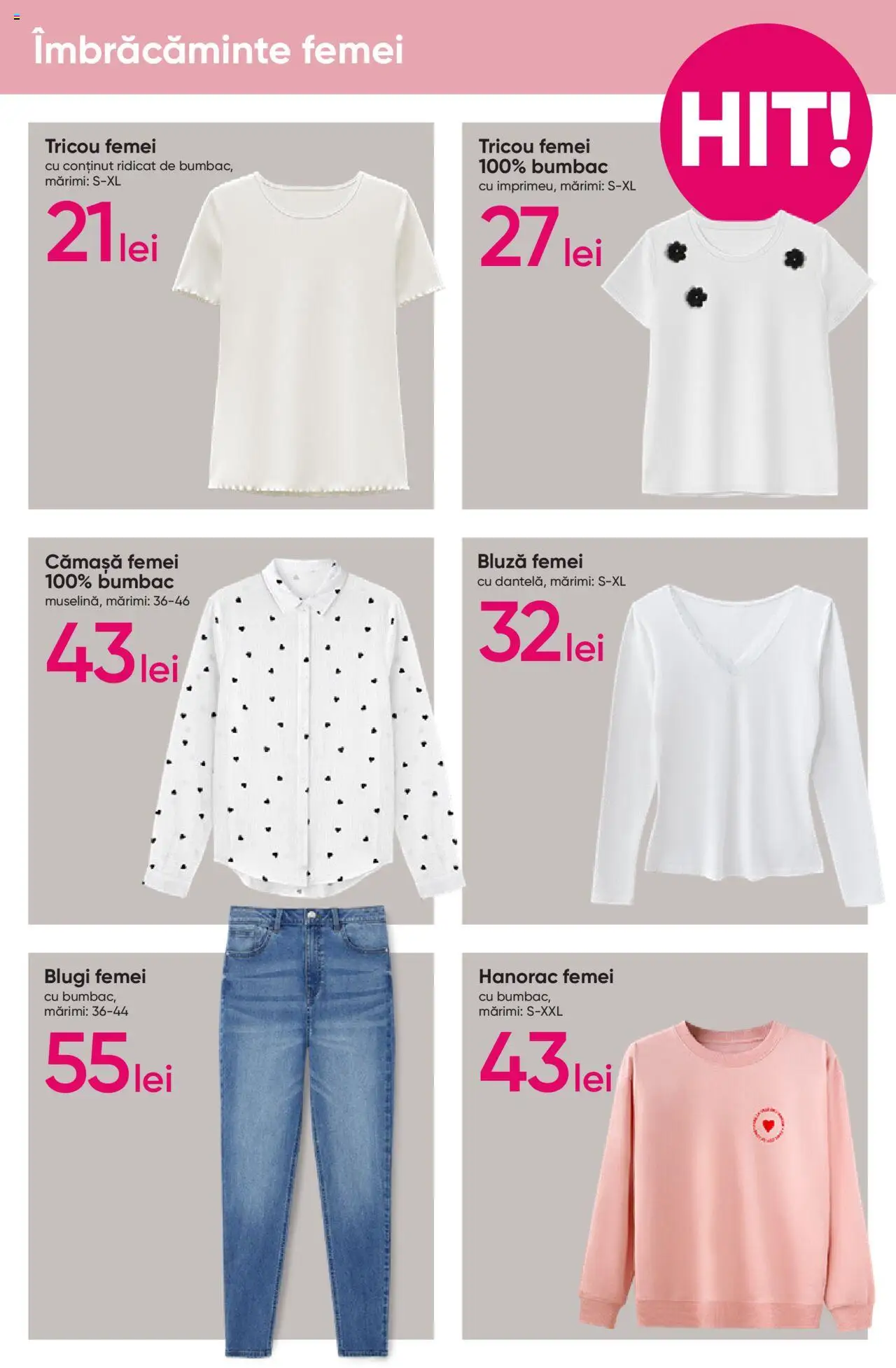 Catalog Pepco 30 Ianuarie - 12 Februarie 2025 | Pagina 3 | Produse: Blugi, Tricou, Bluză
