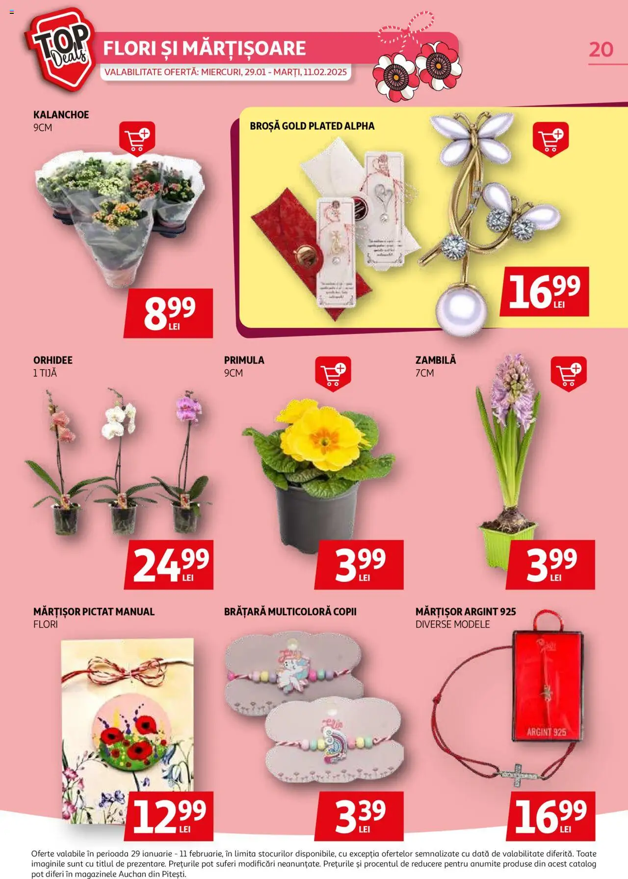 Catalog Auchan 29 Ianuarie - 11 Februarie 2025 | Pagina 20 | Produse: Brățară, Orhidee, Broșă