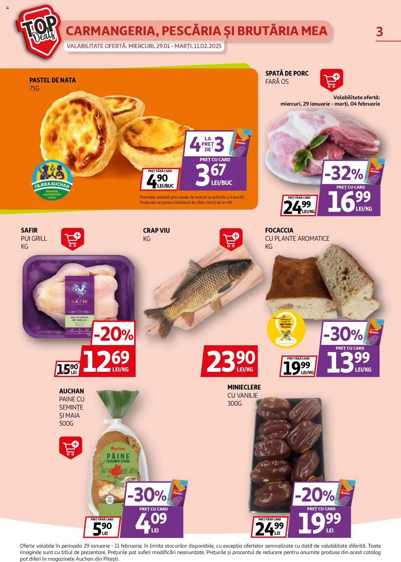 Catalog Auchan 29 Ianuarie - 11 Februarie 2025 | Pagina 3 | Produse: Grill, Semințe, Pâine