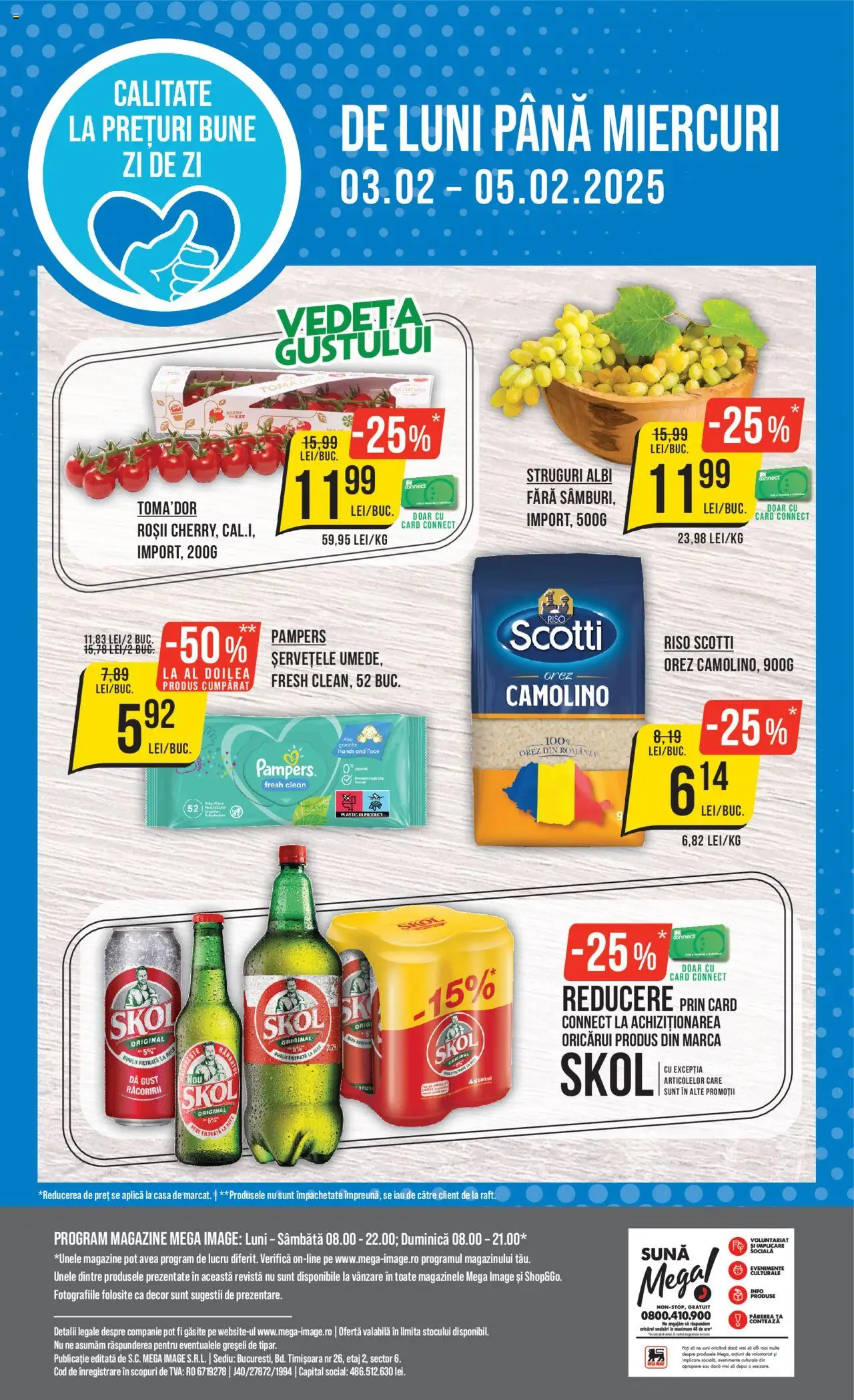 Catalog Mega Image 30 Ianuarie - 5 Februarie 2025 | Pagina 24 | Produse: Bere, Roșii, Orez, Șervețele umede