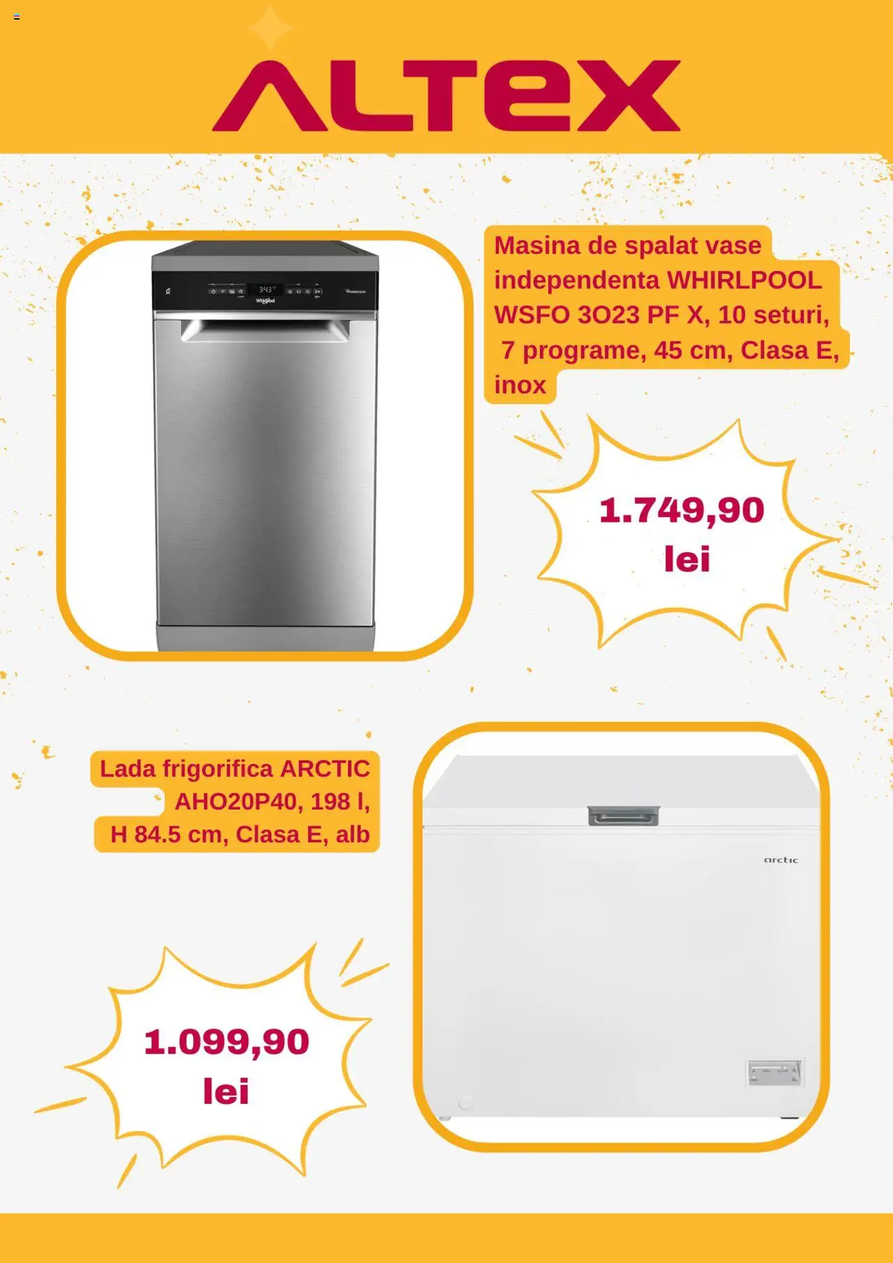 Catalog Altex 6 - 12 Februarie 2025 | Pagina 6 | Produse: Mașină De Spălat, Mașină De Spălat Vase, Ladă frigorifică
